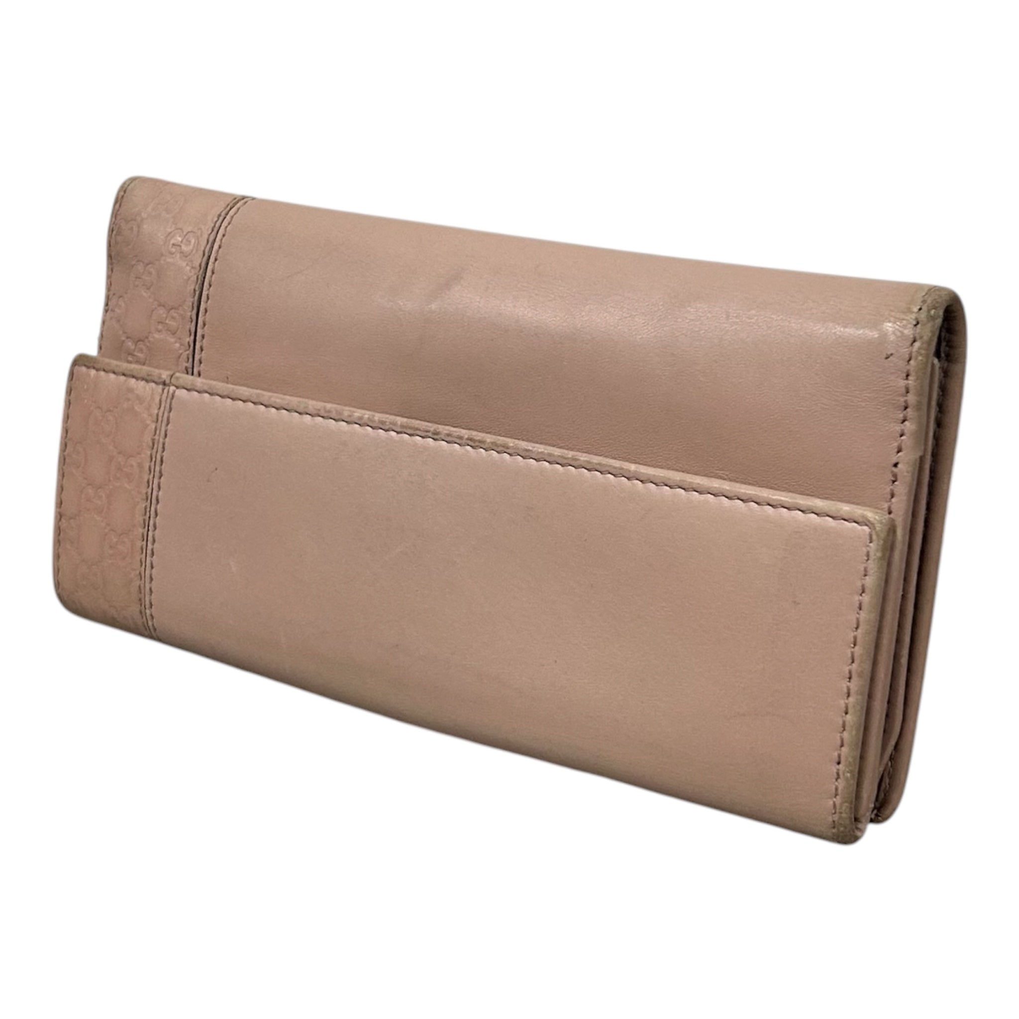 GUCCI/Bifold Wallet/Leather/PNK/L's/Continental view 2
