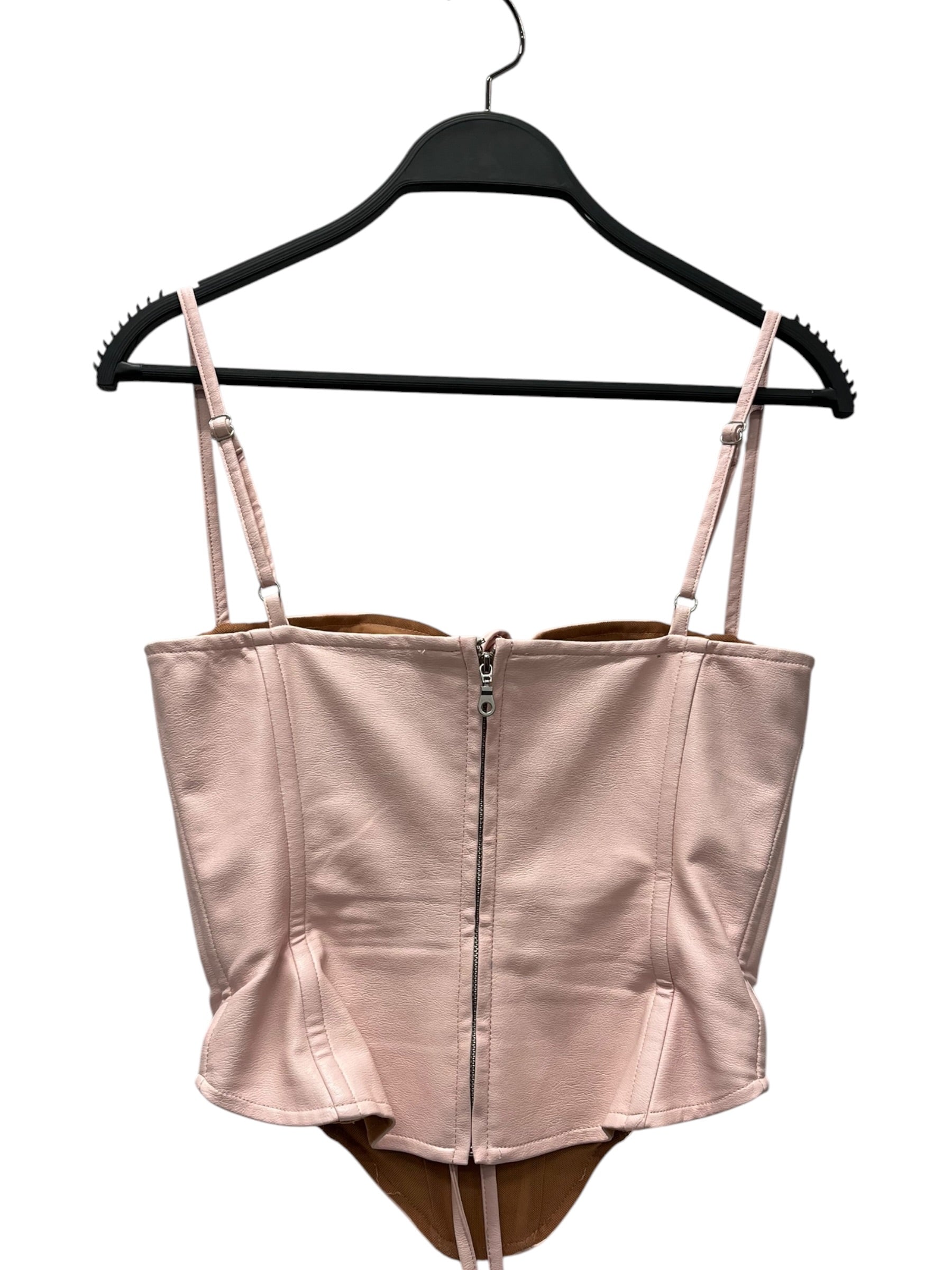 miaou/Tops/S/Leather/PNK/PINK LEATHER view 2