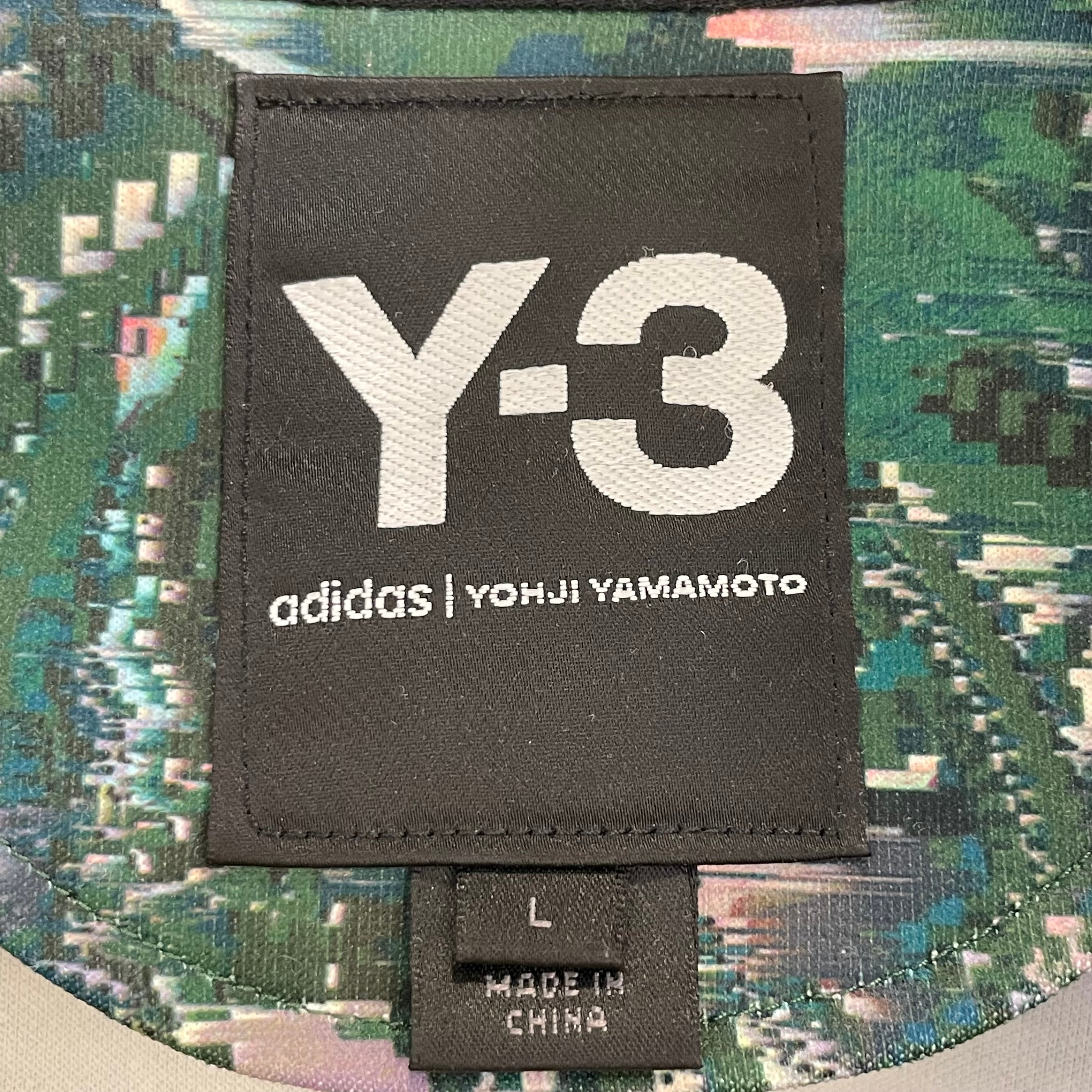 Y-3/Track Jkt/L/All Over Print/Cotton/GRN/3D GLITCH LIKE PATTERN ALL OVE view 5