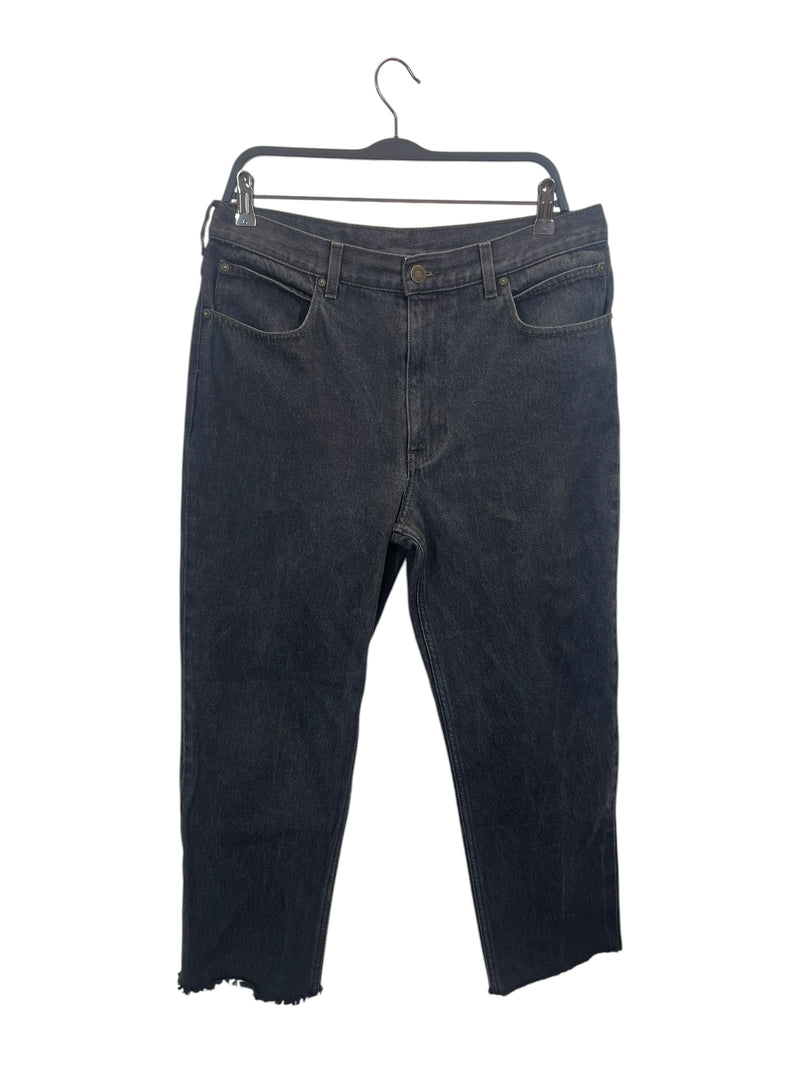 Calvin Klein 205W39NYC/Straight Pants/35/Denim/GRY/DARK GREY WASH