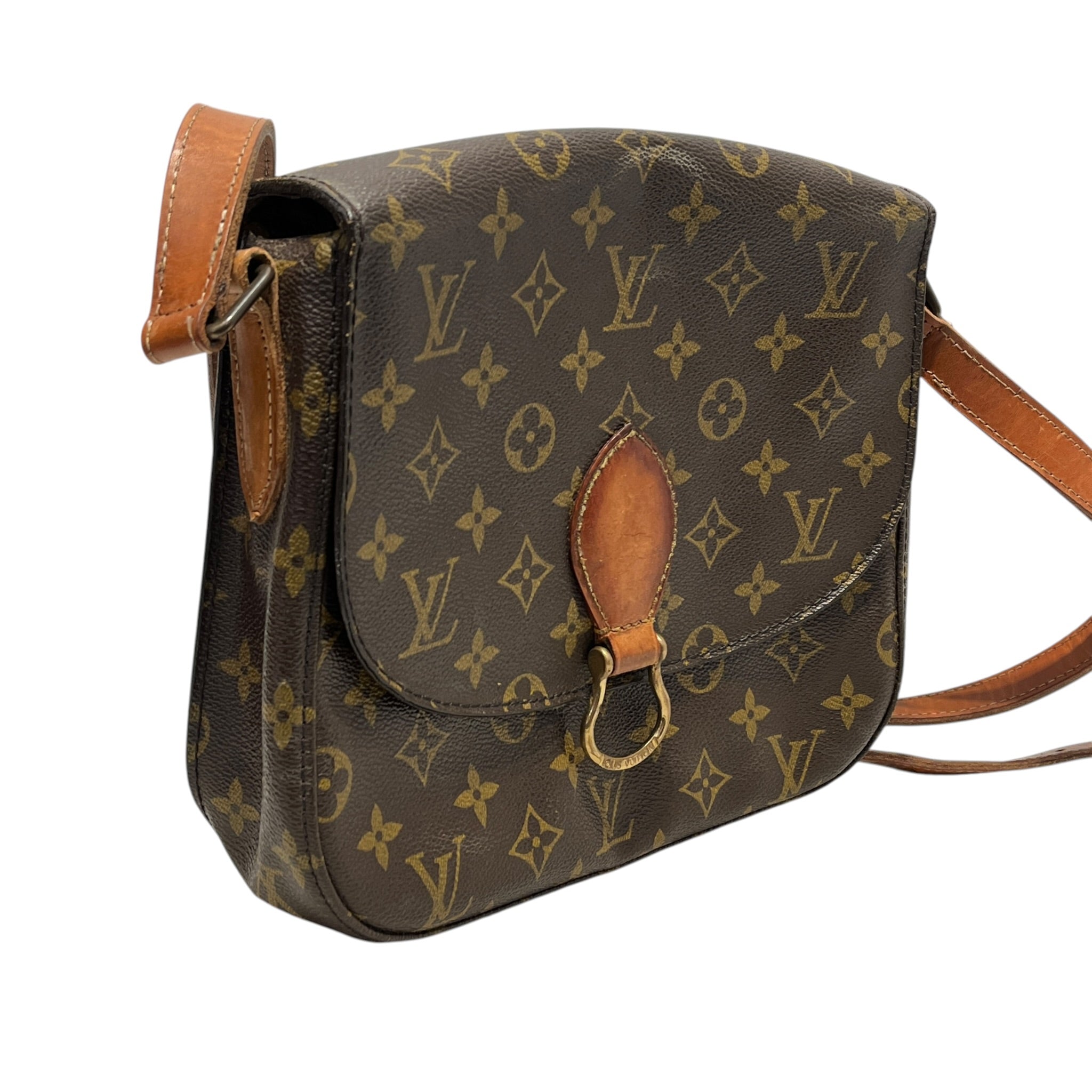 LOUIS VUITTON/Cross Body Bag/Monogram/Leather/BRW/Saint Cloud GM Vintage Bag view 7