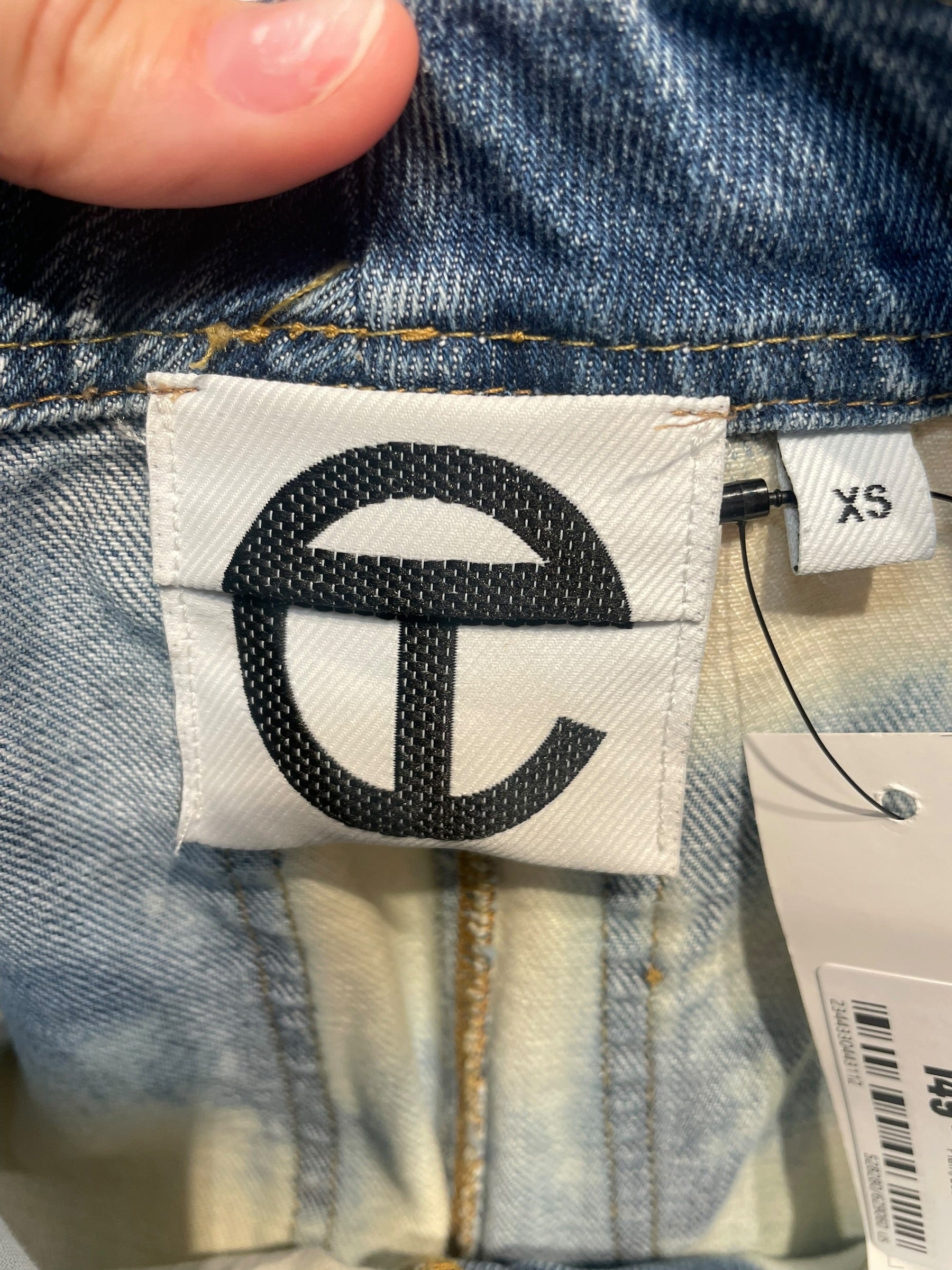 Telfar/Pants/XS/Denim/BLU/BLEACHED view 3