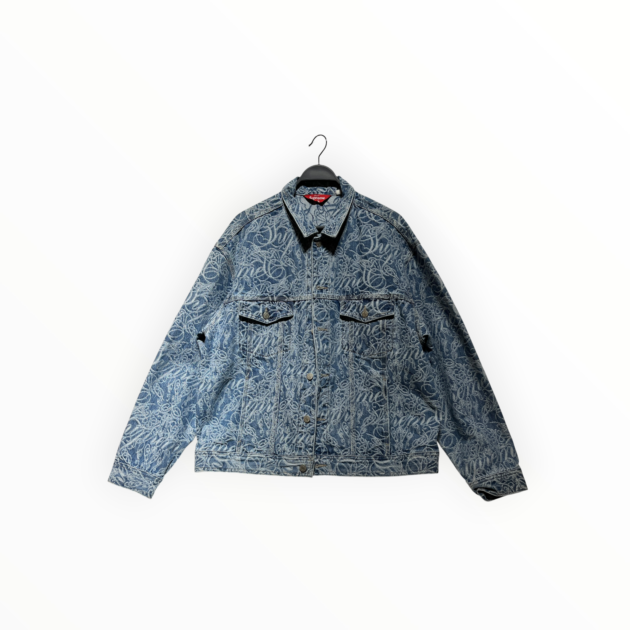 Supreme/Denim Jkt/XL/Denim/BLU/All Over Print/Jacquard Print view 1