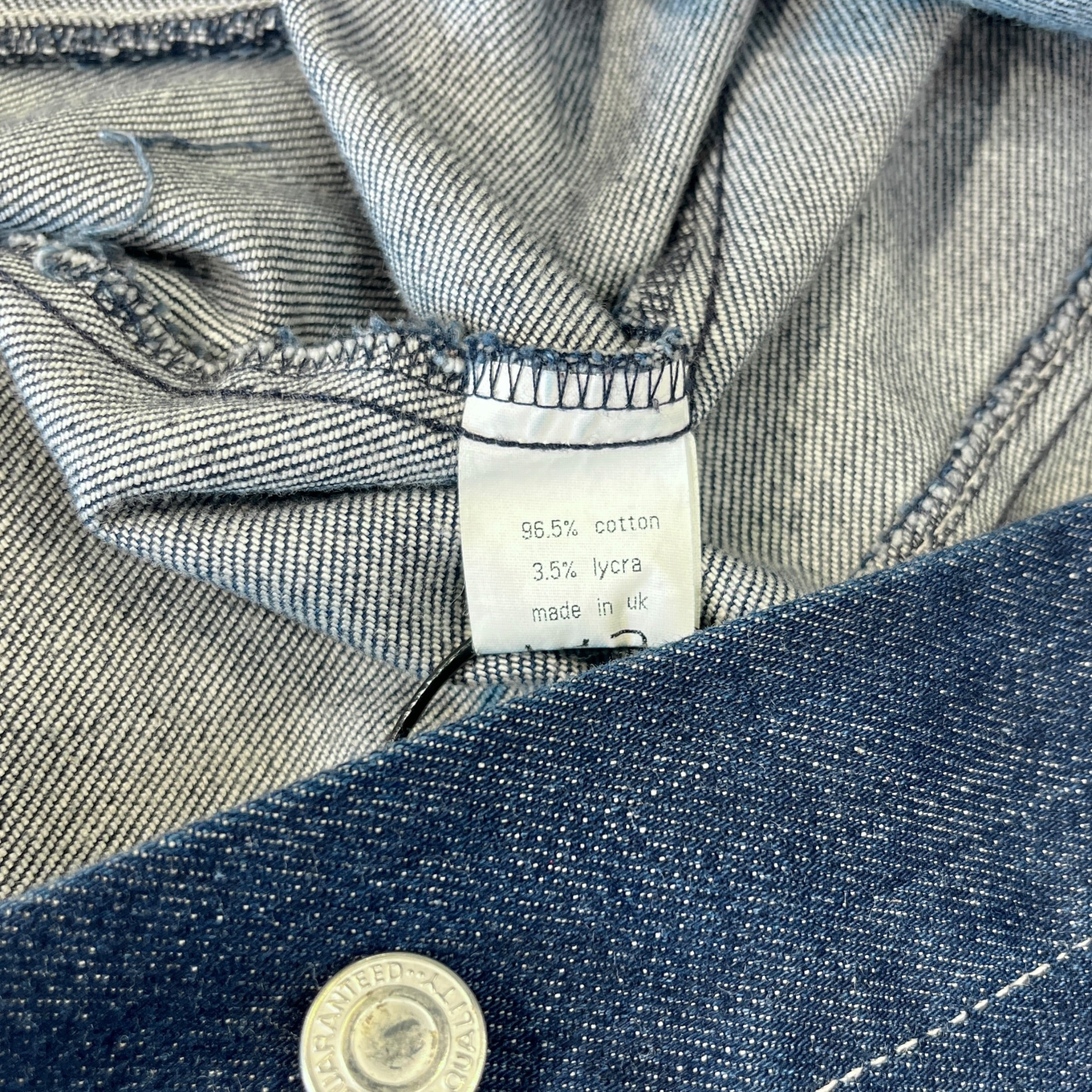 BURBERRY LONDON/Denim Jkt/14/Cotton/NVY/Single Breasted/Denim Trucker Jacket view 4