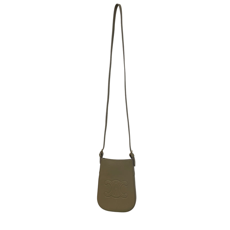 CELINE/Cross Body Bag/Leather/CML/Heloise Phone Pouch