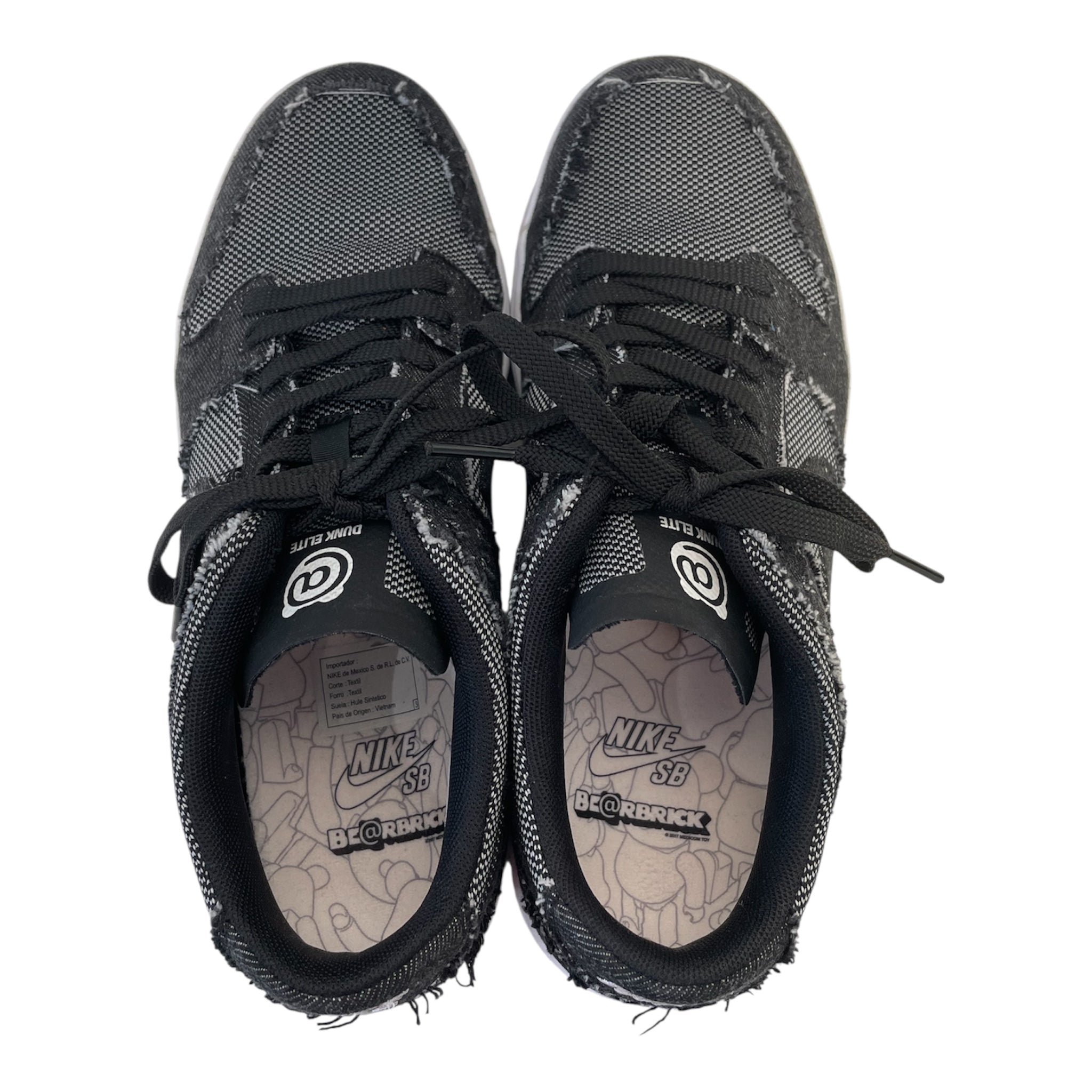 NIKE SB/Low-Sneakers/US 8.5/Cotton/BLK/brickbear dunk low view 3