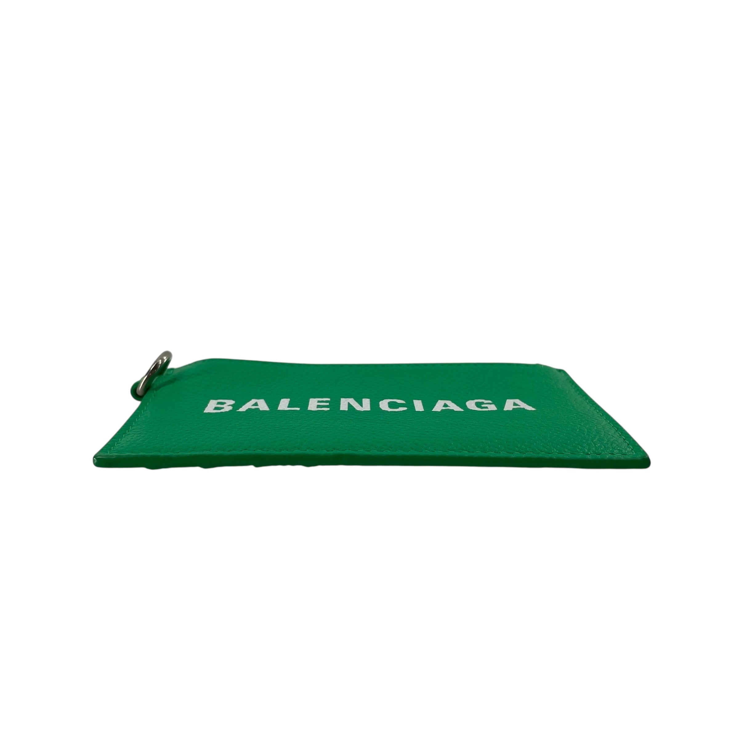 BALENCIAGA/Wallet/Leather/GRN/LOGO CARDHOLDER view 4
