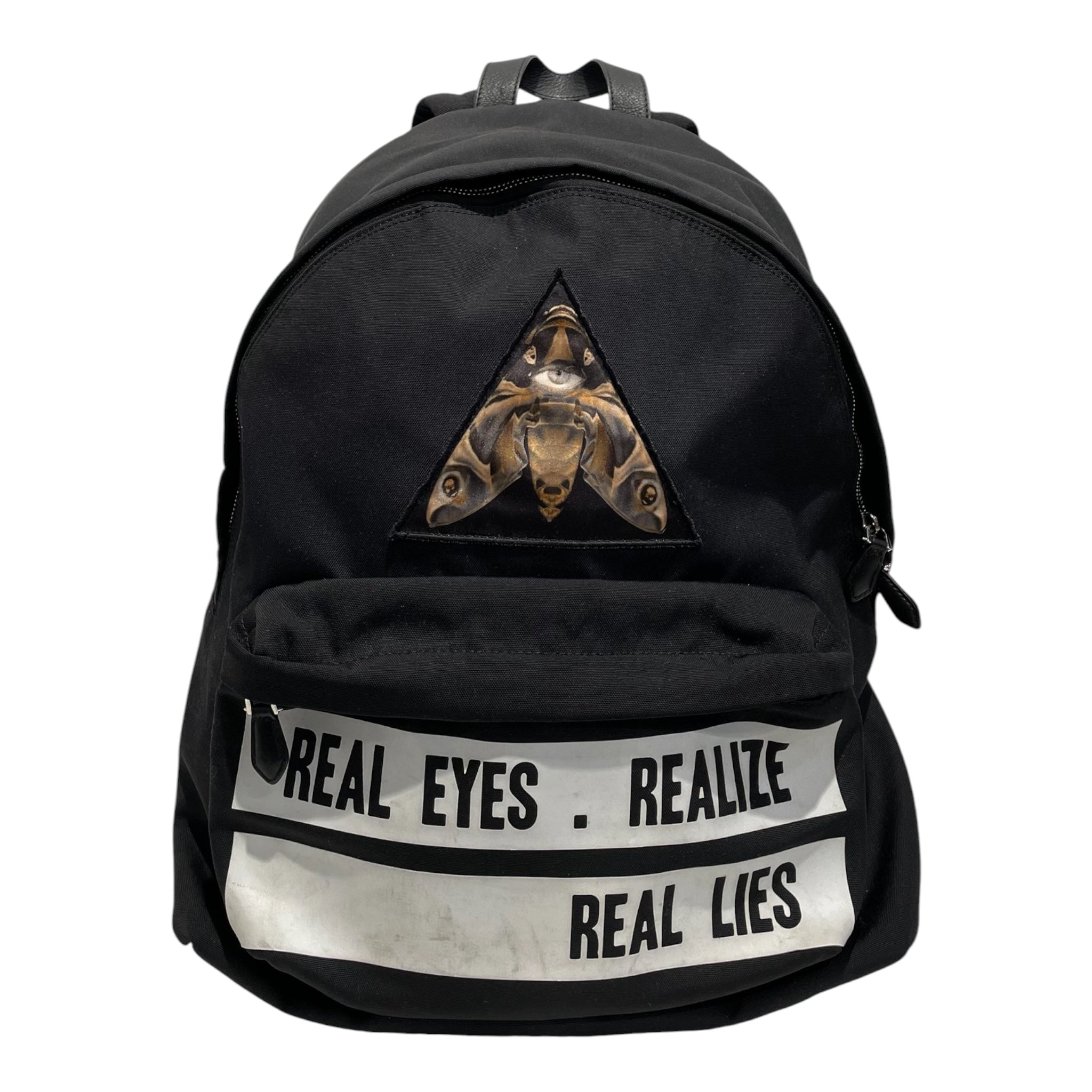 GIVENCHY/Backpack/Graphic/Nylon/BLK/Real Eyes. Realize. Real Lies. view 1