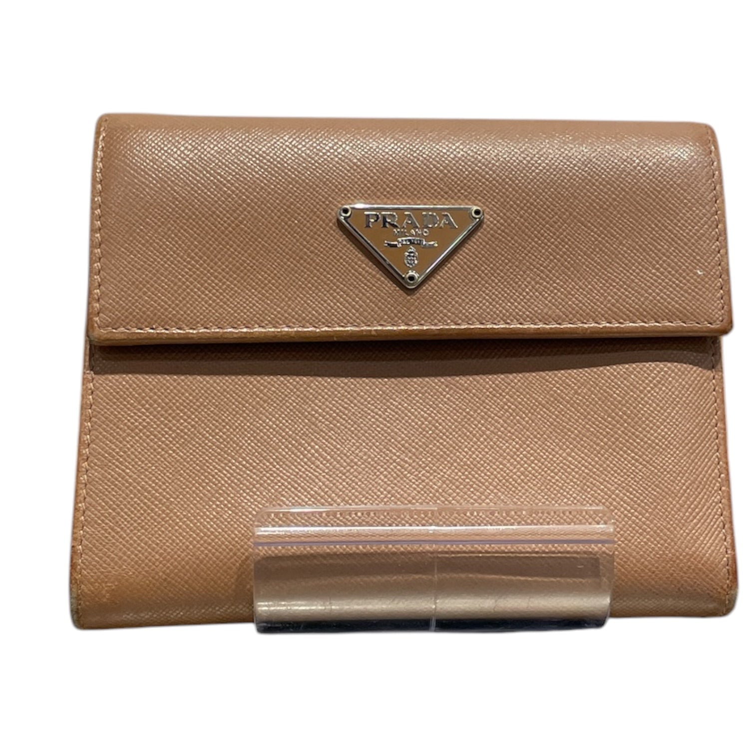 PRADA/Wallet/Leather/BEG/L's/SAFFIANO TRI FOLD view 1