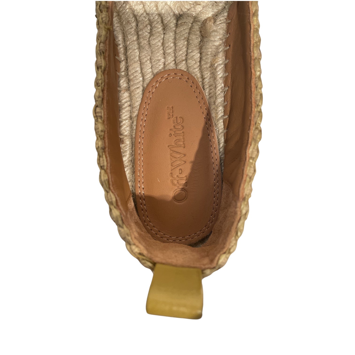 OFF-WHITE/Espadrilles/EU 38/GLD/Blue Logo view 3