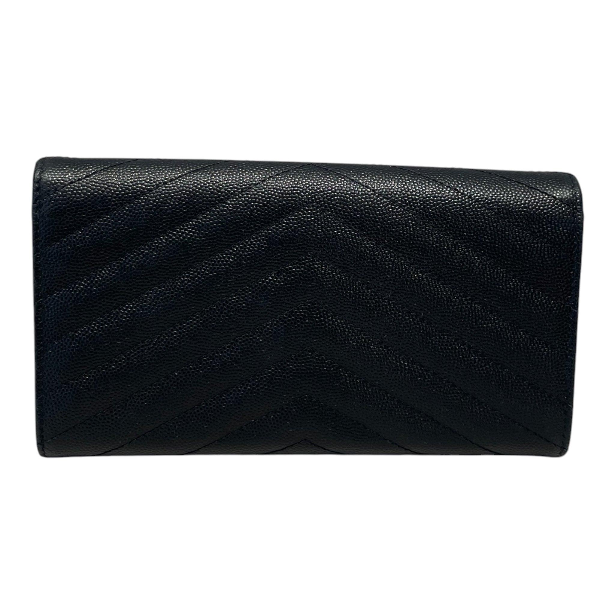 SAINT LAURENT/Long Wallet/Leather/BLK/L's/CASSANDRE LARGE FLAP view 2