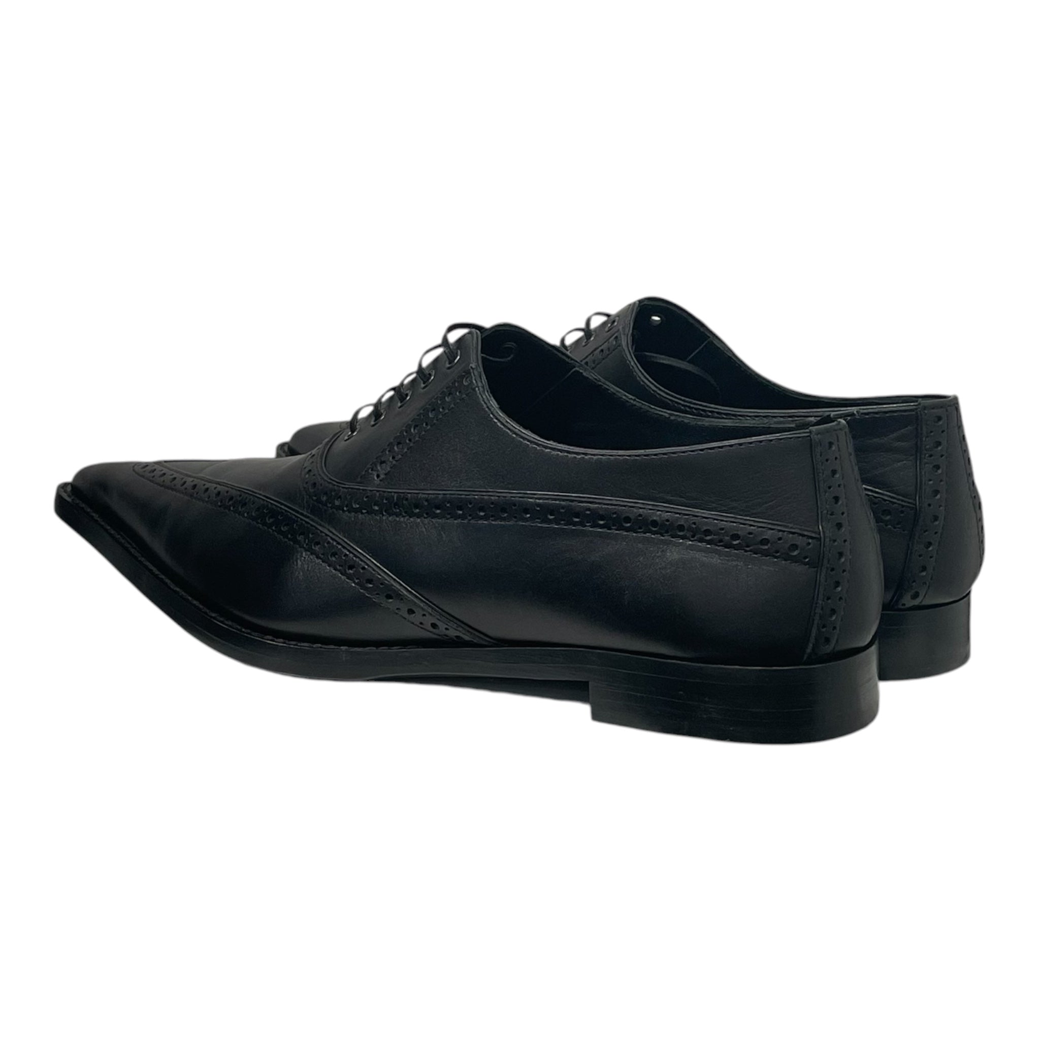 Alexander McQueen/Dress Shoes/EU 44/Leather/BLK/VERY POINTED TOE view 2