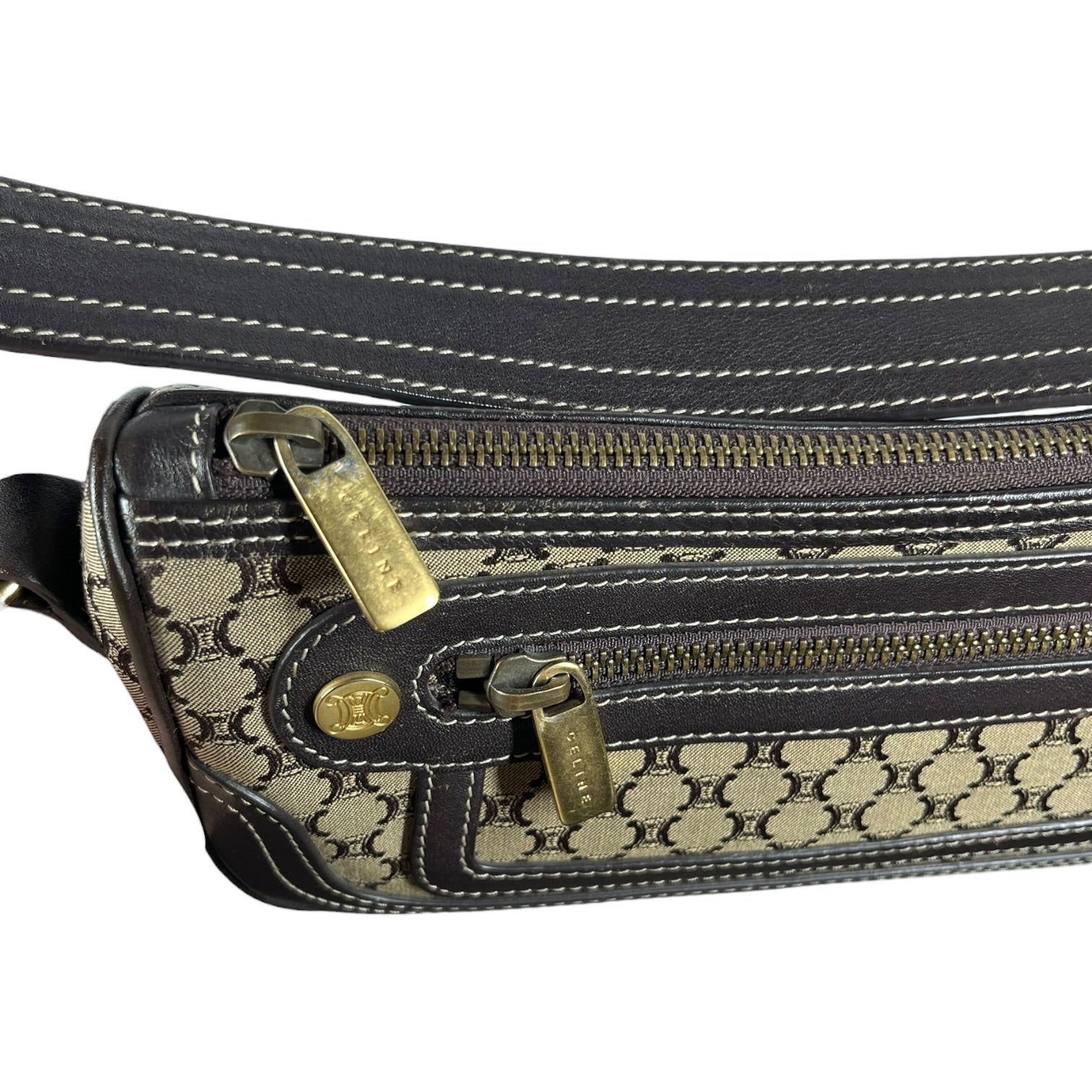 CELINE/Bag/Monogram/BRW/Canvas Shoulder Bag view 5