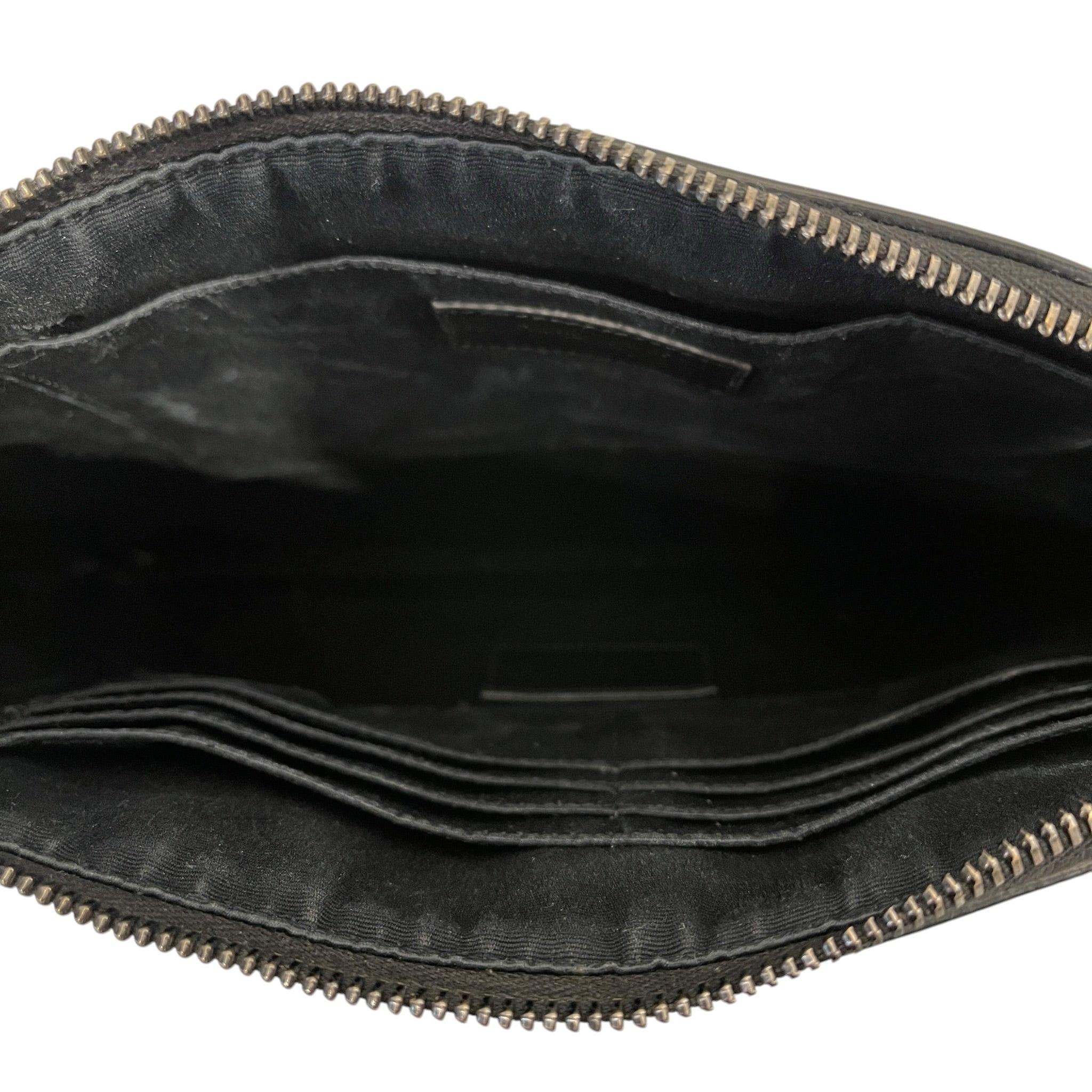 SAINT LAURENT/Pouch/Leather/BLK/PORTFOLIO LARGE 2024 view 4
