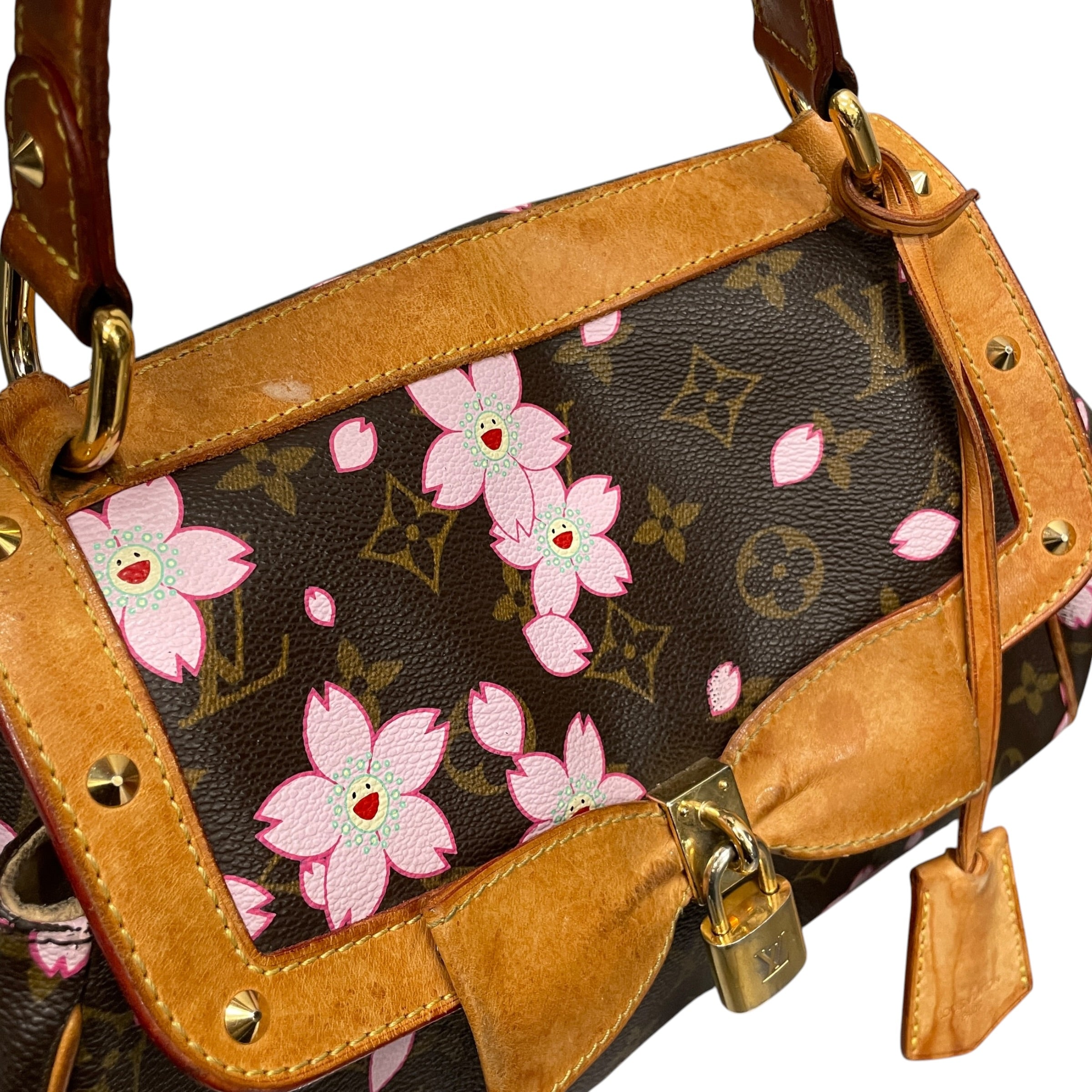 LOUIS VUITTON/Bag/Monogram/Leather/BRW/Blossom Sac Retro view 6