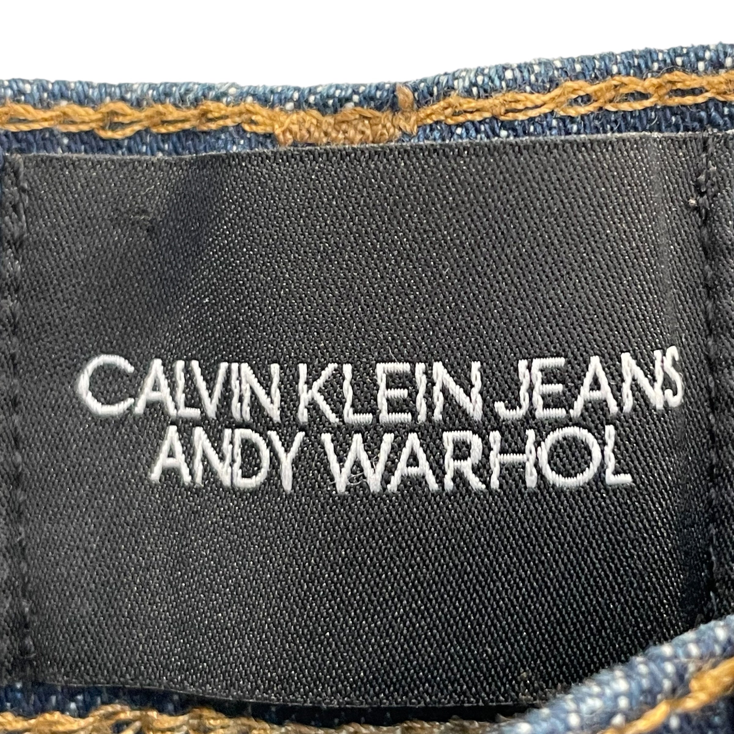 Calvin Klein/Pants/30/Denim/NVY/Andy Warhol/red n whi pocket view 7