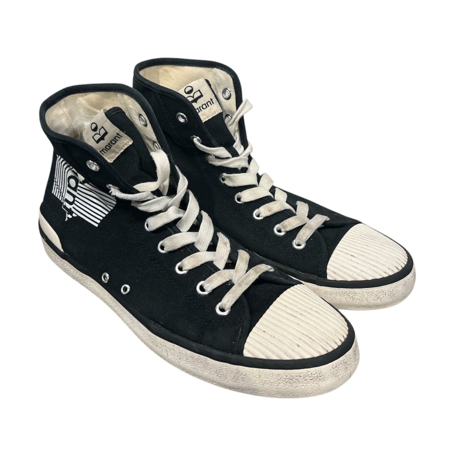 ISABEL MARANT/Hi-Sneakers/US 9/Cotton/BLK/ view 1