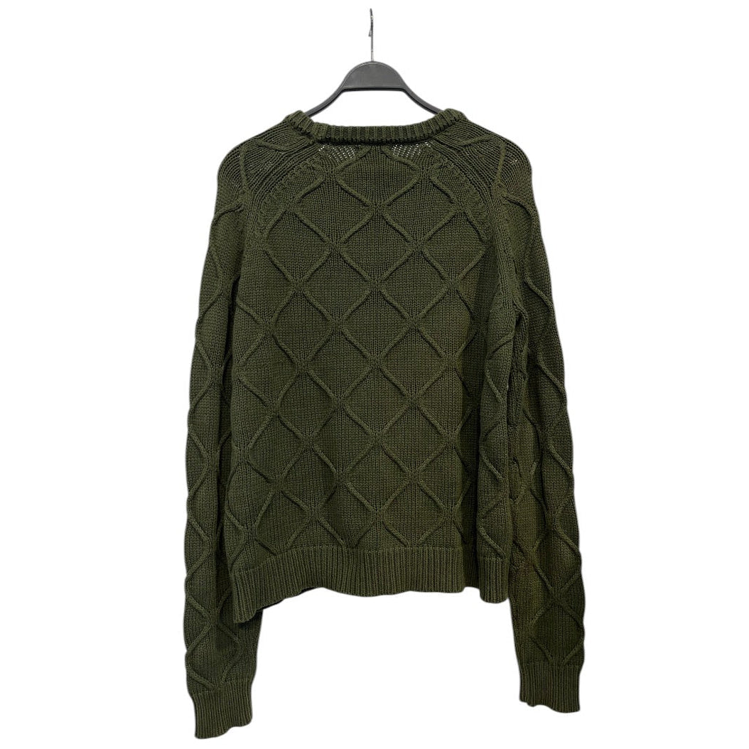 FUGAZI/Sweater/L/Cotton/GRN/CABLE KNIT view 2