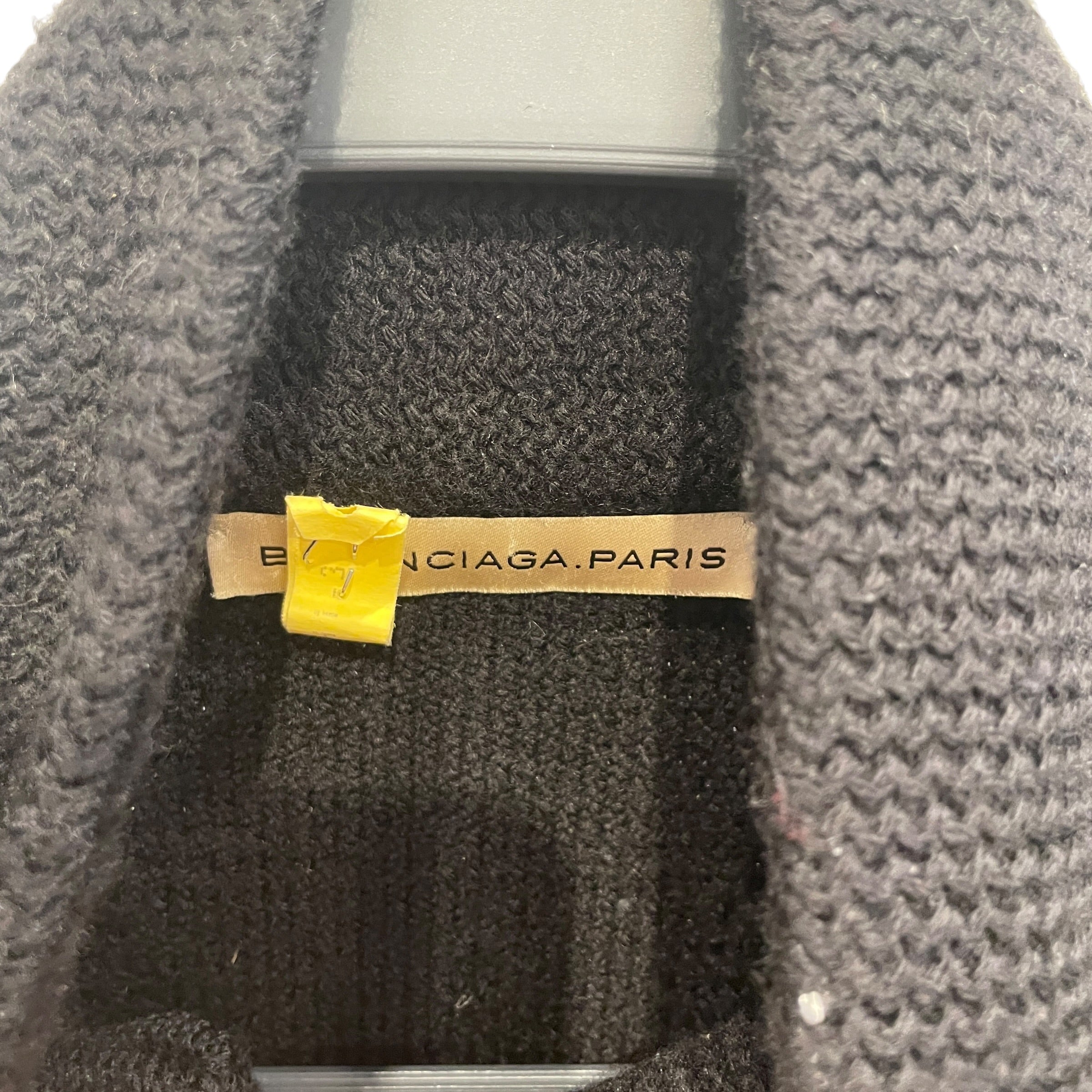 BALENCIAGA/Heavy Sweater/S/Wool/BLK/NAPOLEON/BUTTONS view 3