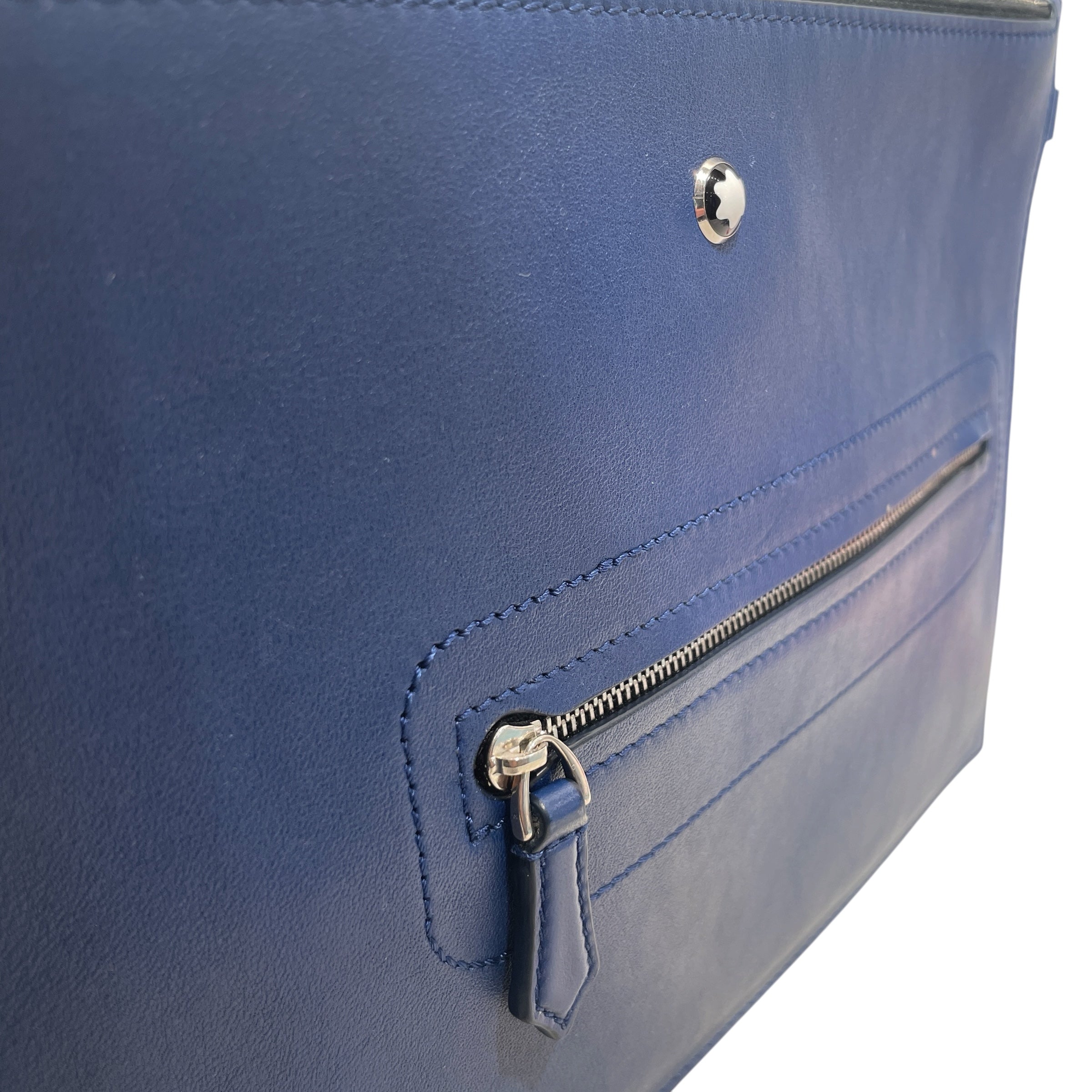 MONTBLANC/Pouch/Leather/BLU/Mopntbalnc Blue Pouch view 6