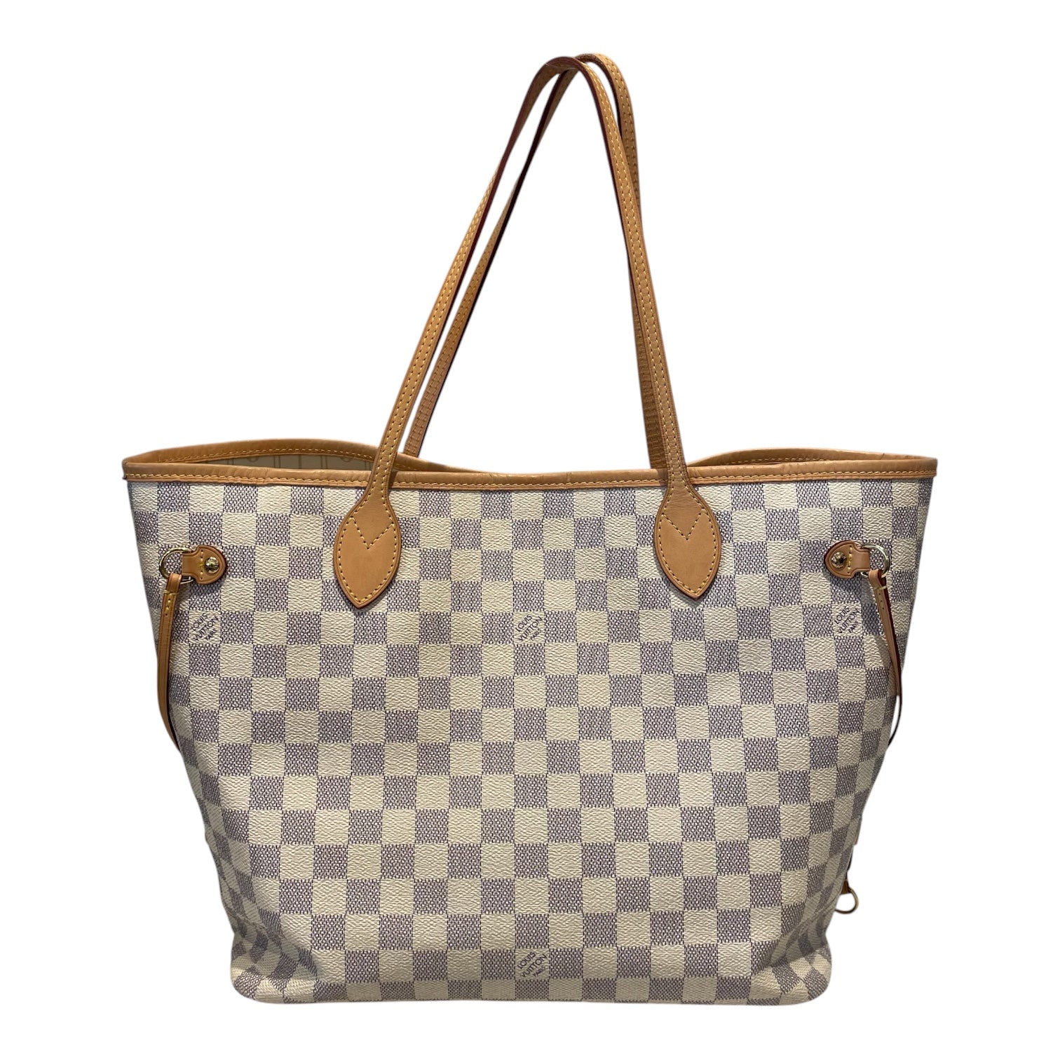 LOUIS VUITTON/Tote Bag/Monogram/Leather/WHT/NEVERFULL PM DAMIER view 2