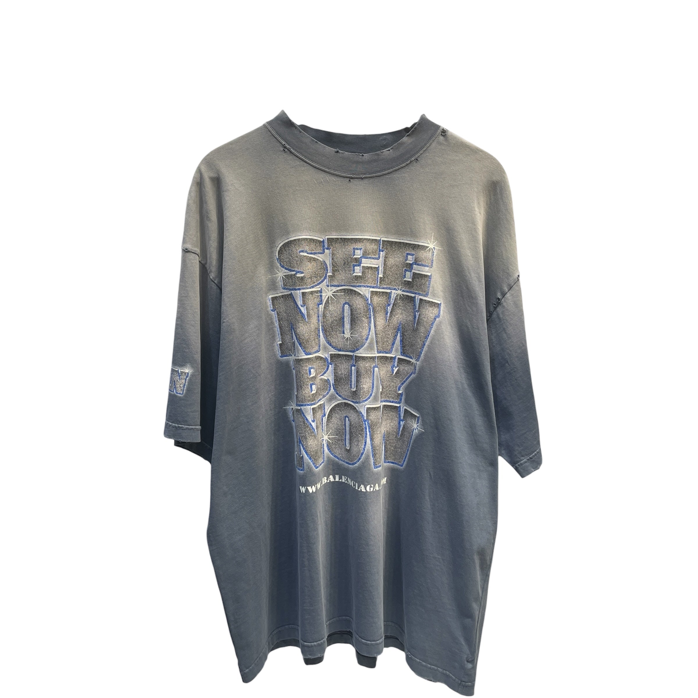 BALENCIAGA/T-Shirt/XXL/Cotton/NVY/See now buy now view 1