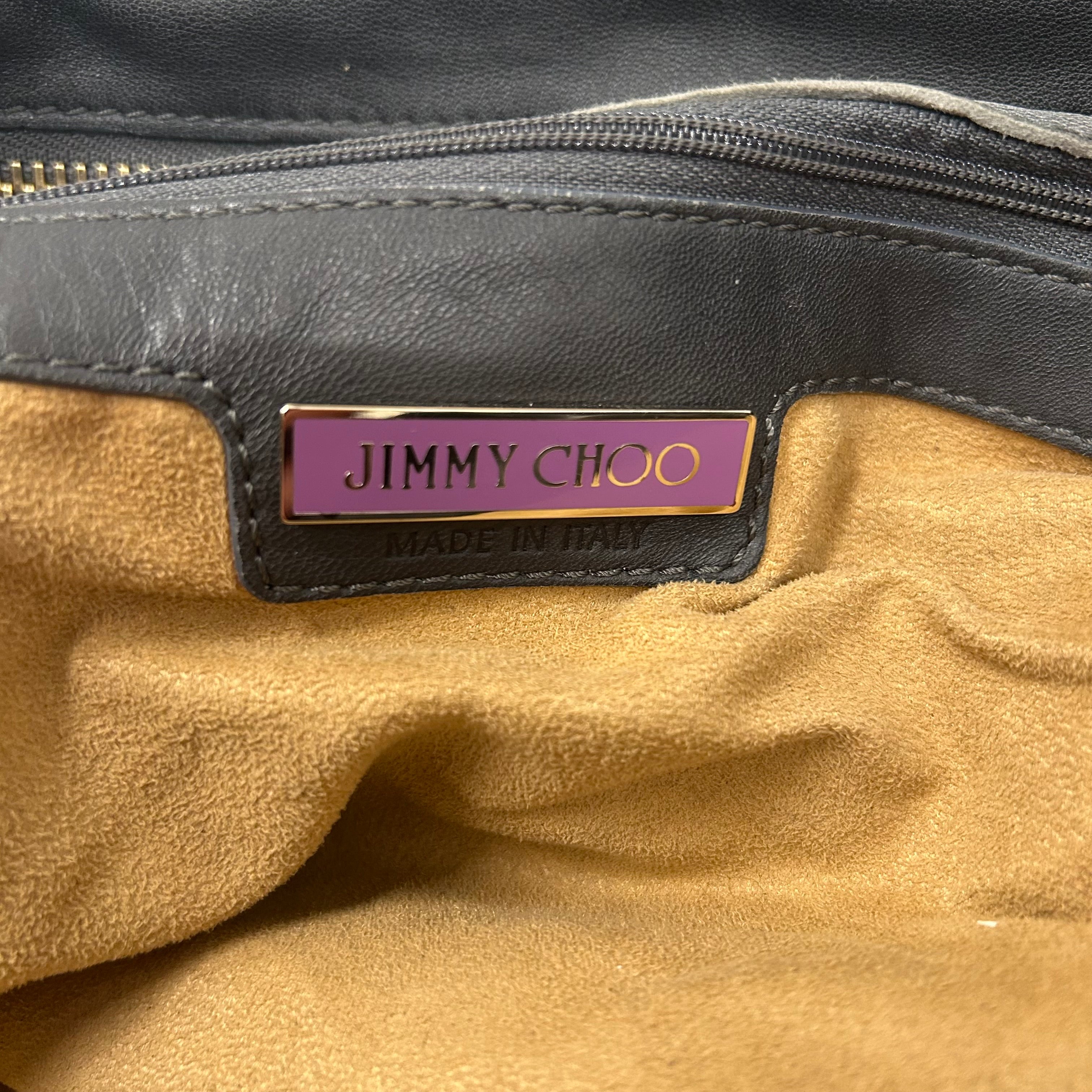 JIMMY CHOO/Bag/Leather/GRY/Saba Hobo Bag view 5