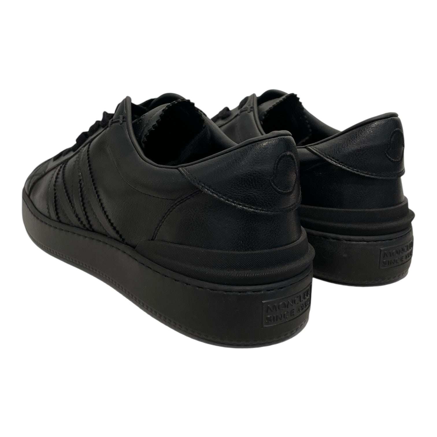 MONCLER/Low-Sneakers/EU 45/Leather/BLK/ view 2
