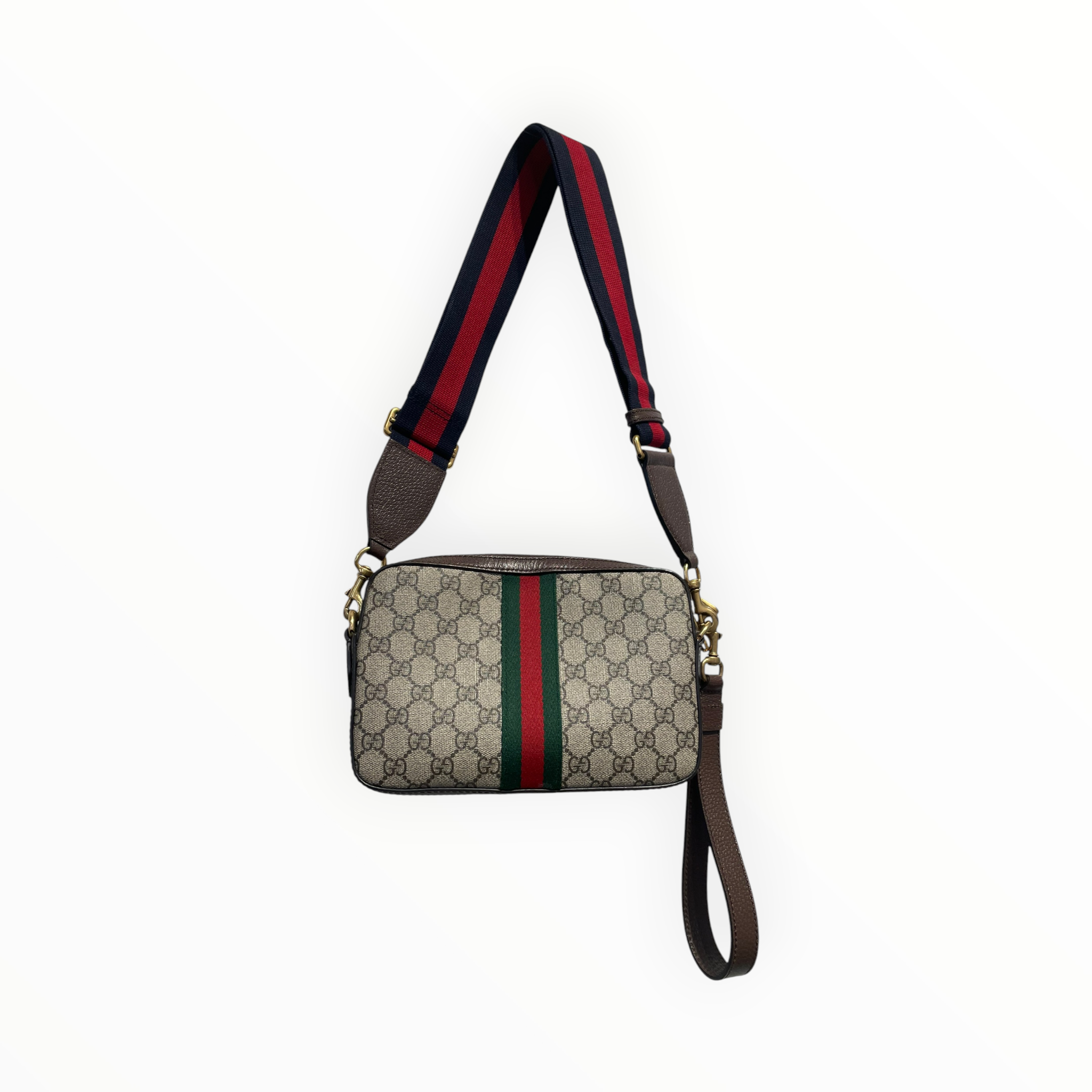 GUCCI/Cross Body Bag/Monogram/Leather/BEG/ophidia supreme view 4