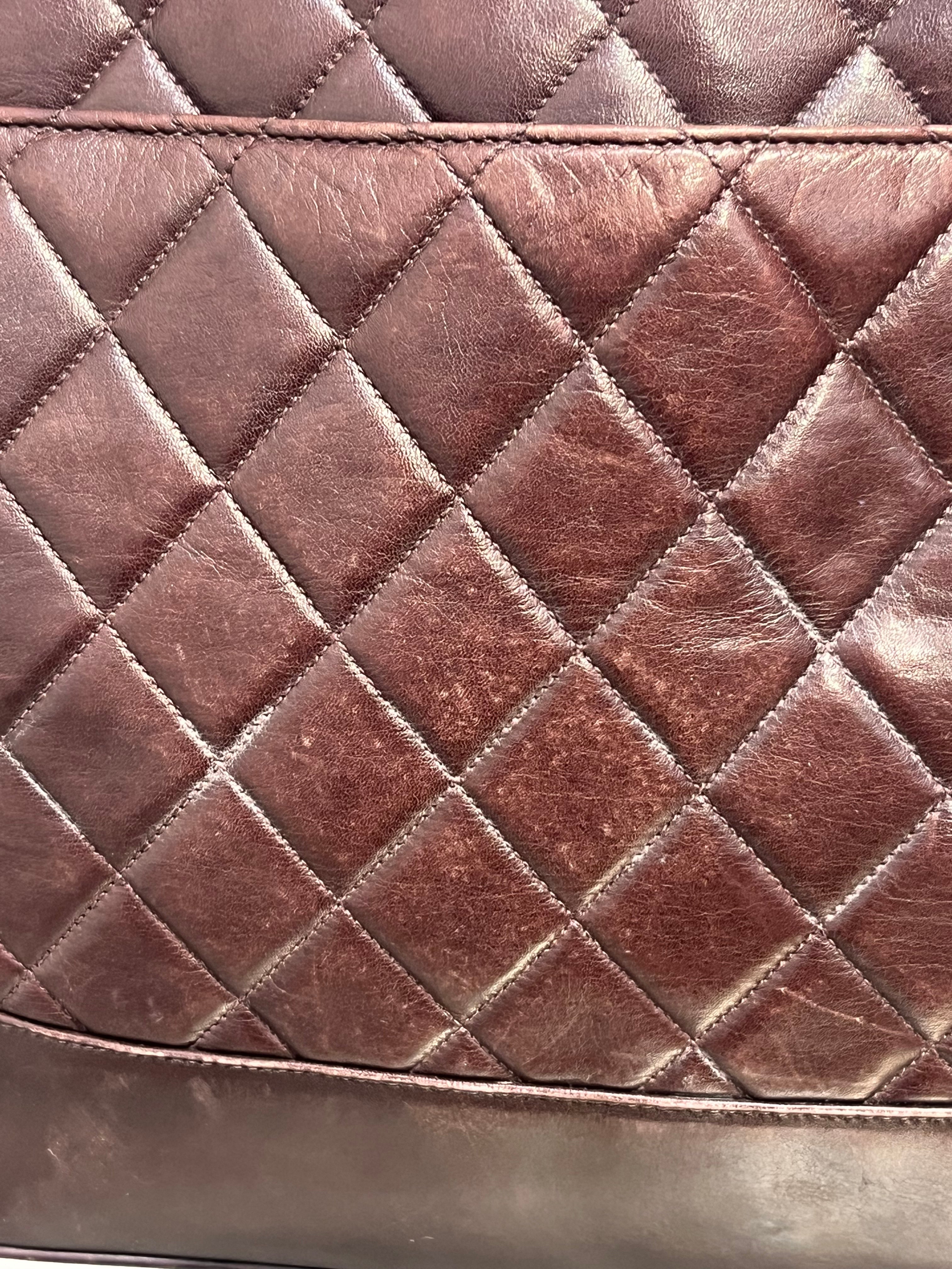 CHANEL/Hand Bag/Leather/BRW/GLD HRDWR-CALFSKIN view 4