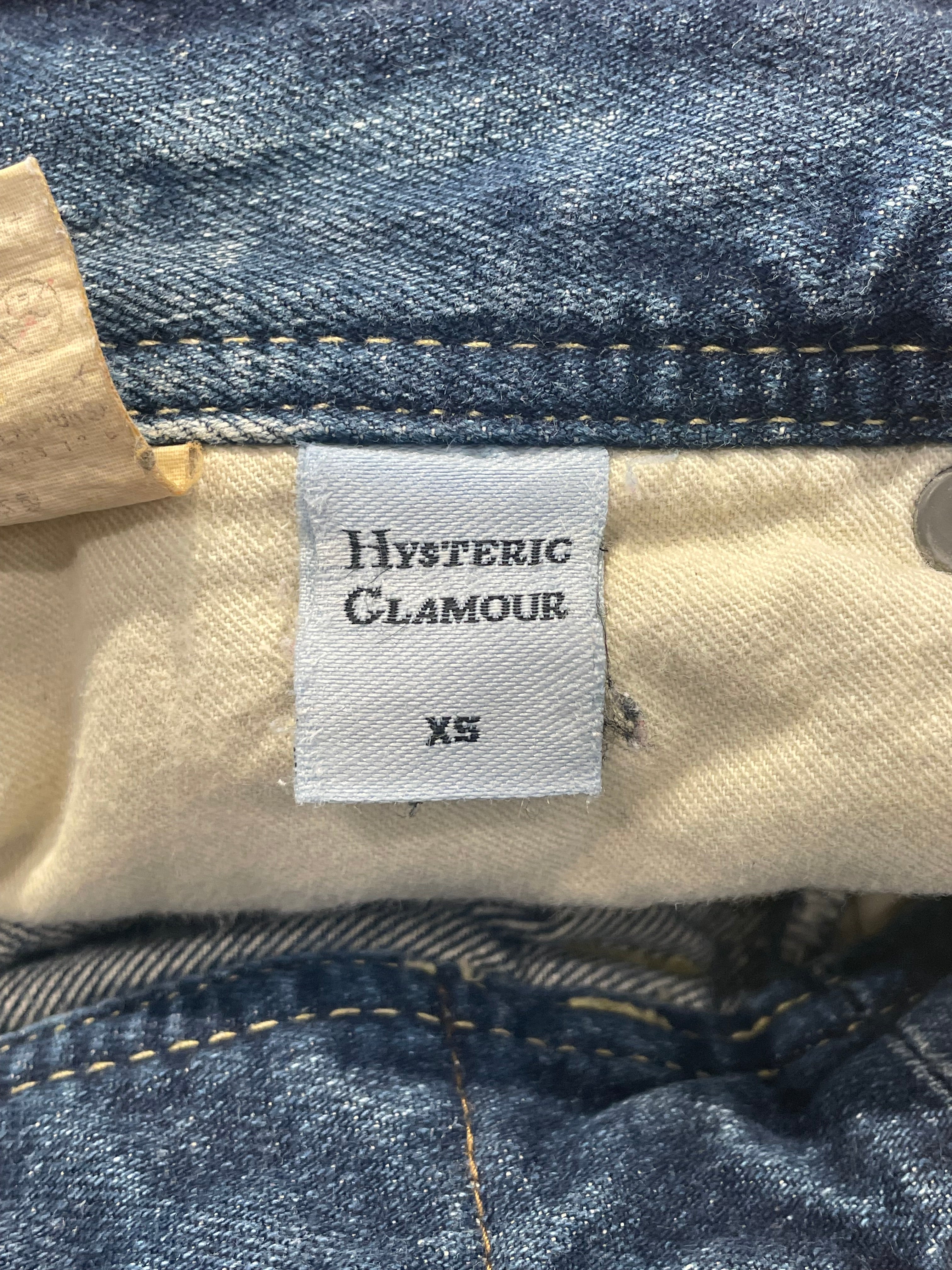 HYSTERIC GLAMOUR/Shorts/XS/Cotton/IDG/Paint Patch Metal Stud view 3