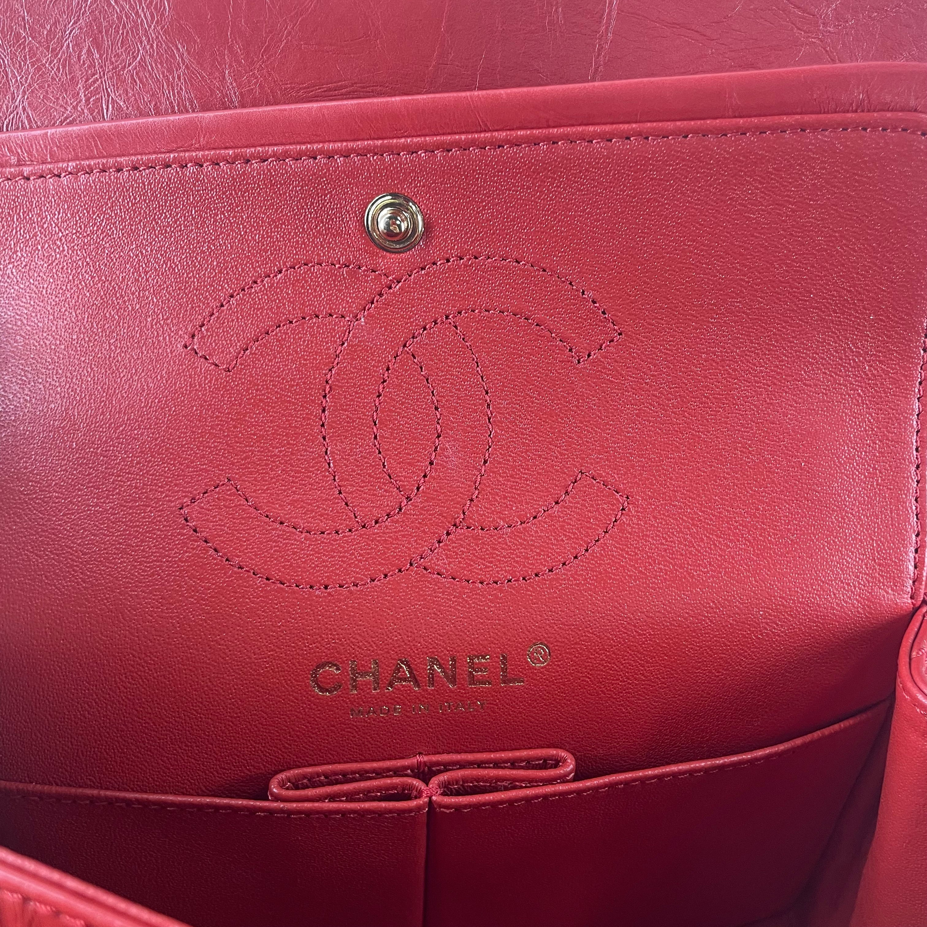 CHANEL/Hand Bag/Leather/RED/23536671 2.55 MINI FLAP BAG view 6