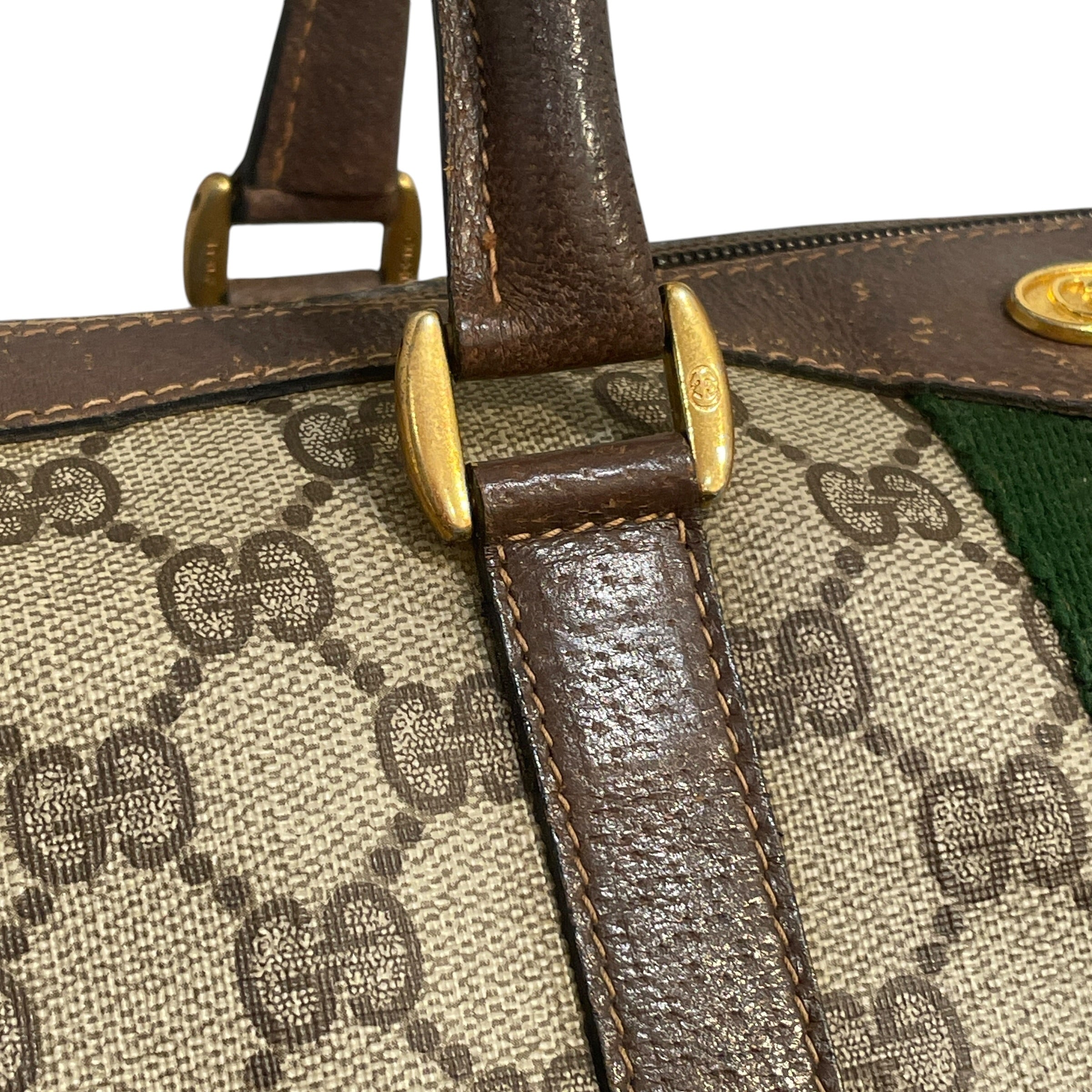 GUCCI/Boston Bag/Monogram/Leather/BRW/GG Monogram view 7