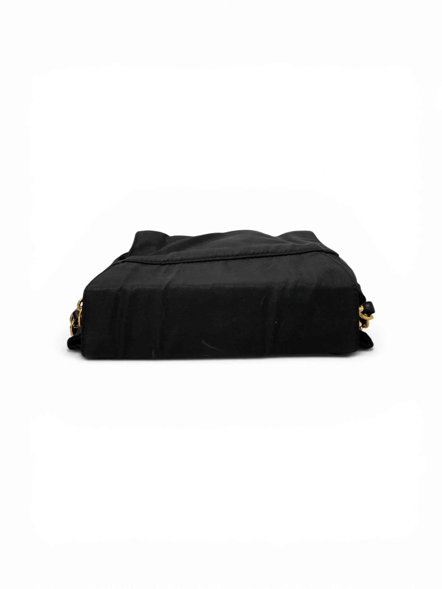 PRADA/Cross Body Bag/Nylon/BLK/TESSUTO CATENA CHAIN BAG view 4