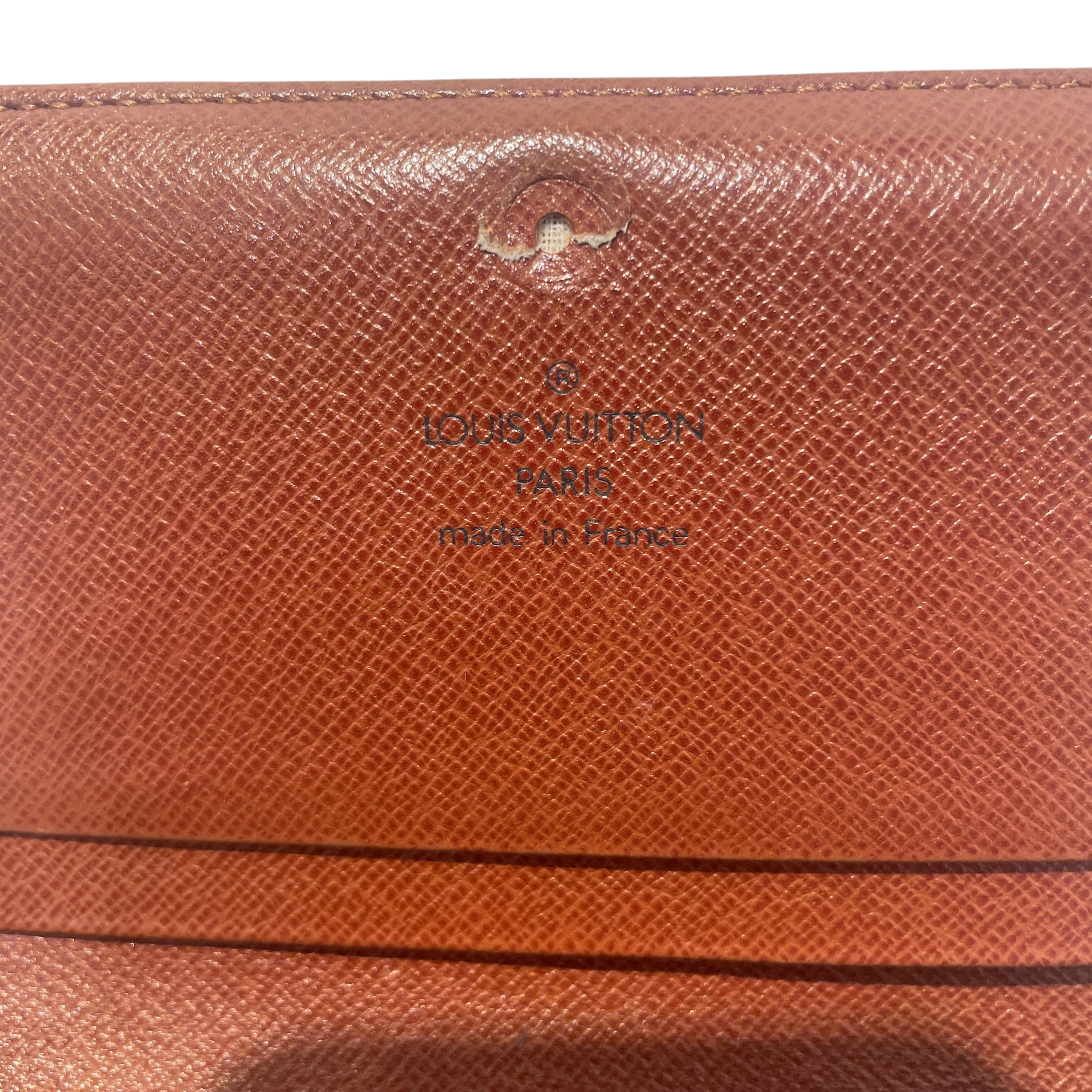 LOUIS VUITTON/Wallet/Monogram/Leather/BRW/L's/Porte-Monnaie Billets Tresor view 4