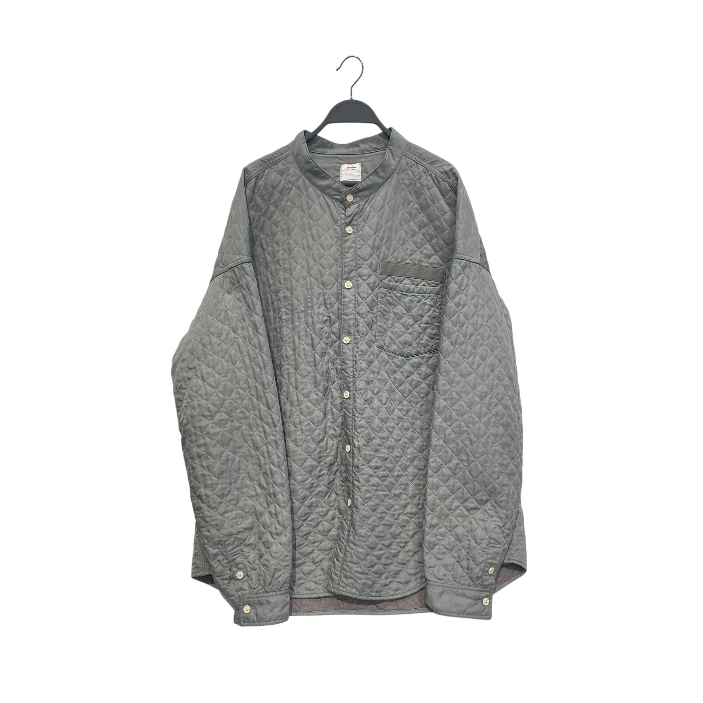 visvim/LS Shirt/5/Nylon/GRY/QUILTED GREEN/GRY FLANNEL SHRT view 1