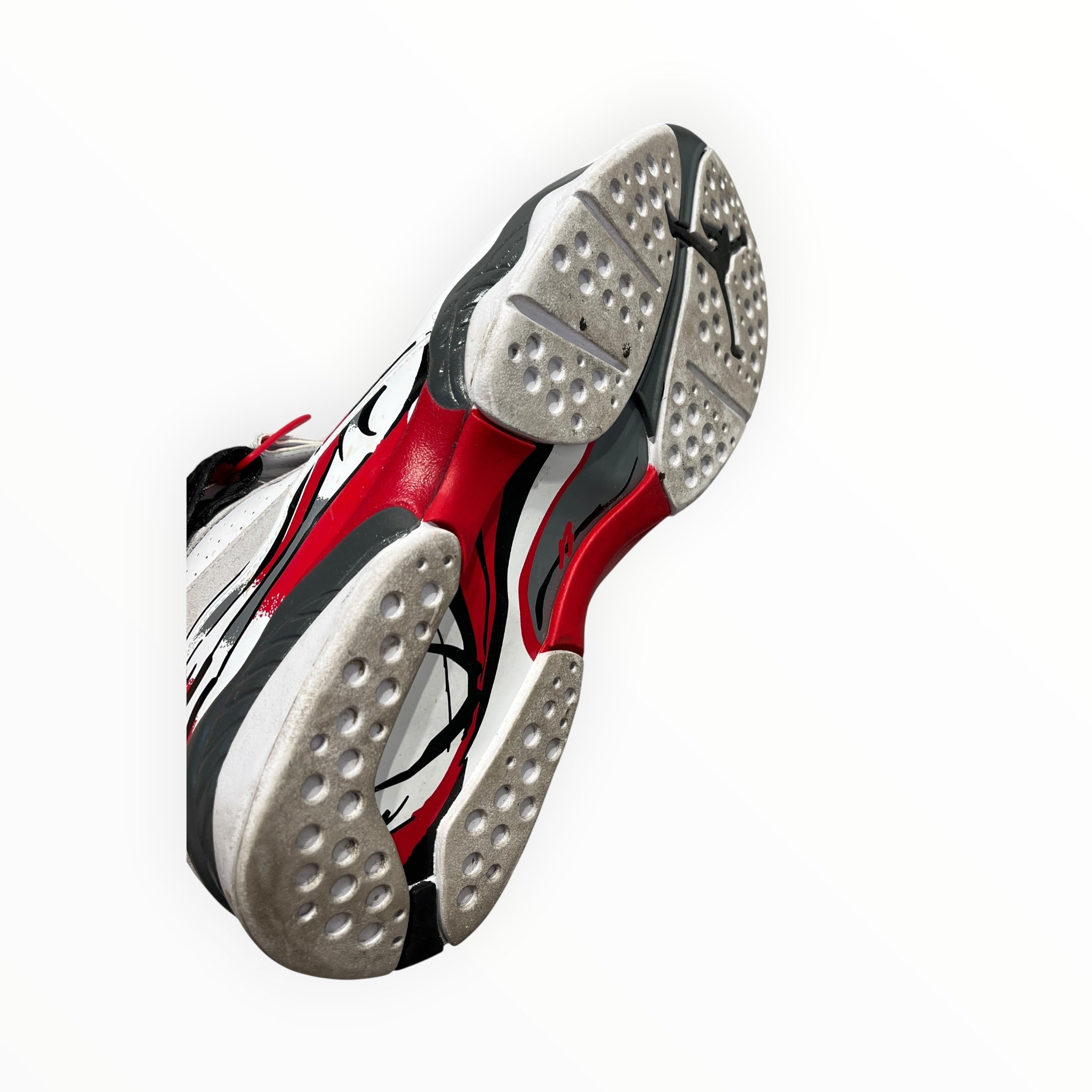 NIKE/Hi-Sneakers/US 10.5/WHT/WHT BLK TRUE RED JORDAN 8 view 5