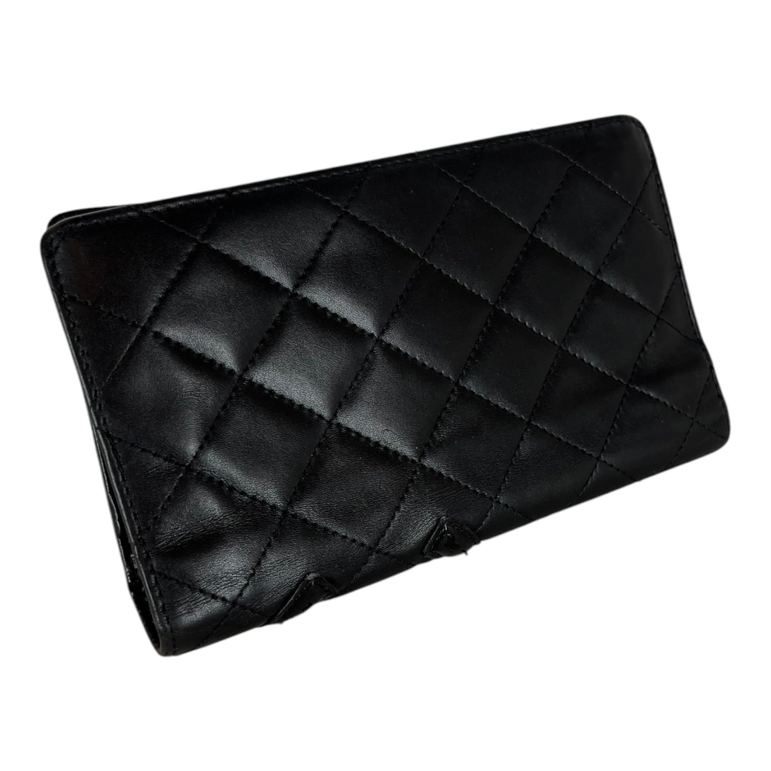 CHANEL/Long Wallet/Lambskin/BLK/L's/Ligne Cambon Wallet view 1