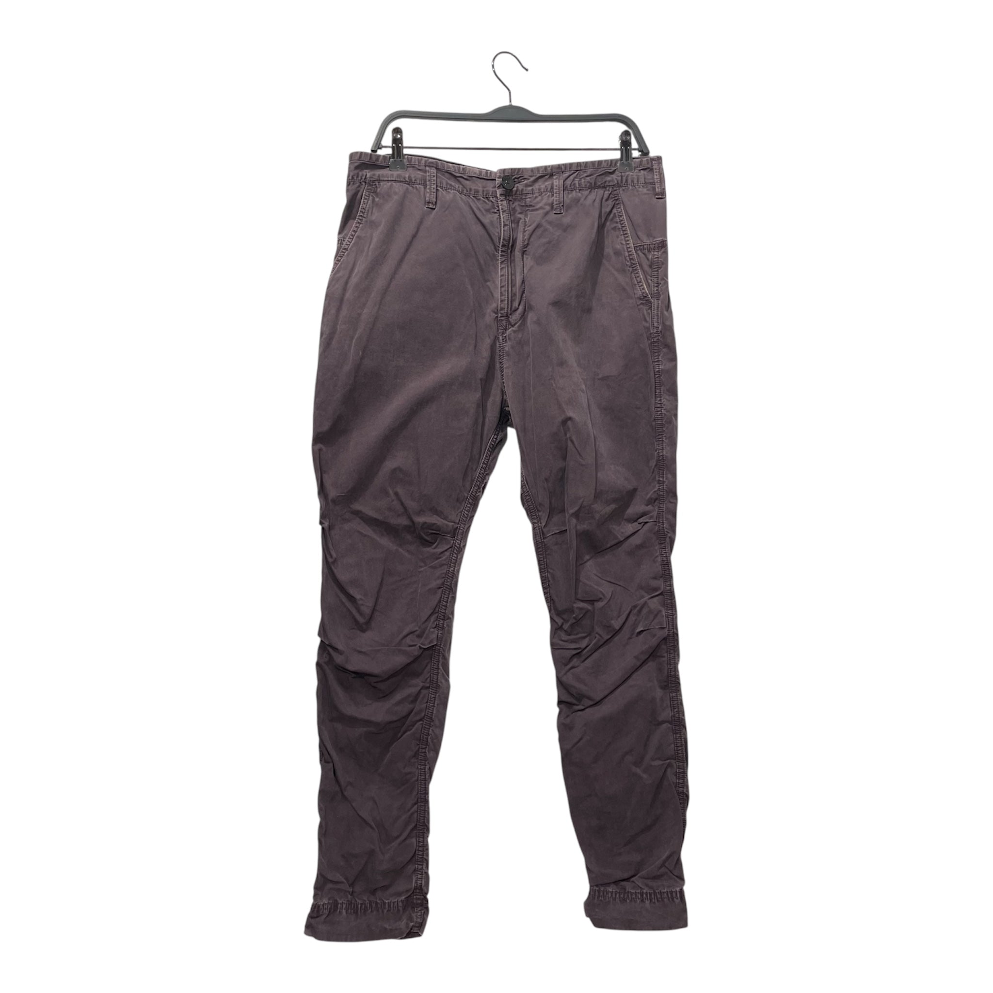 STONE ISLAND/Straight Pants/32/Cotton/PPL/BACK SQUARE PATCH PLAIN PANTS view 1