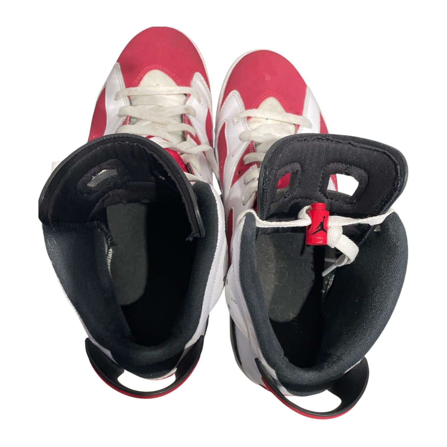 NIKE/Hi-Sneakers/US 10.5/Leather/RED/JORDAN 6 CARMINE view 3