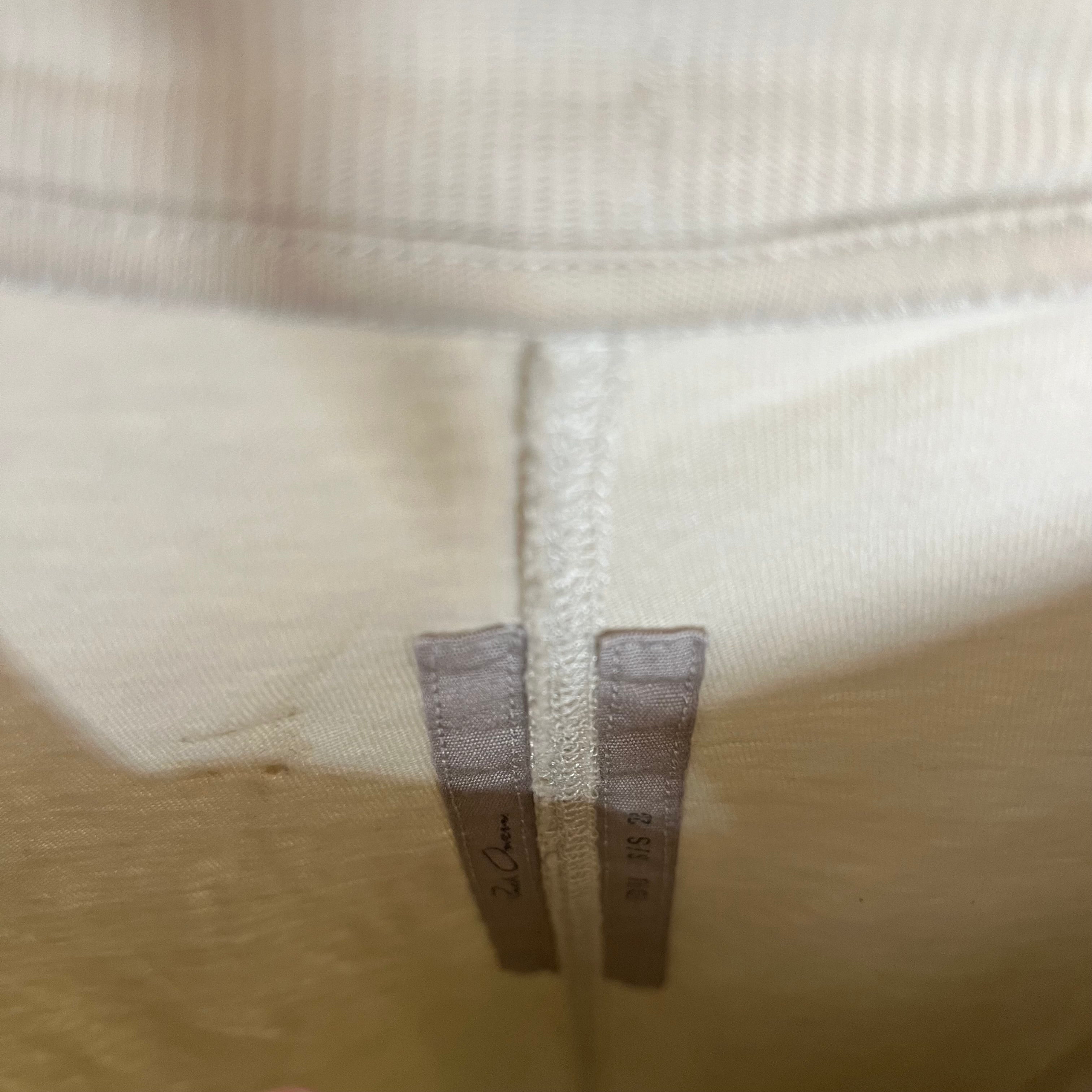 Rick Owens/T-Shirt/M/Cotton/CRM/Pocket Level t-shirt view 3