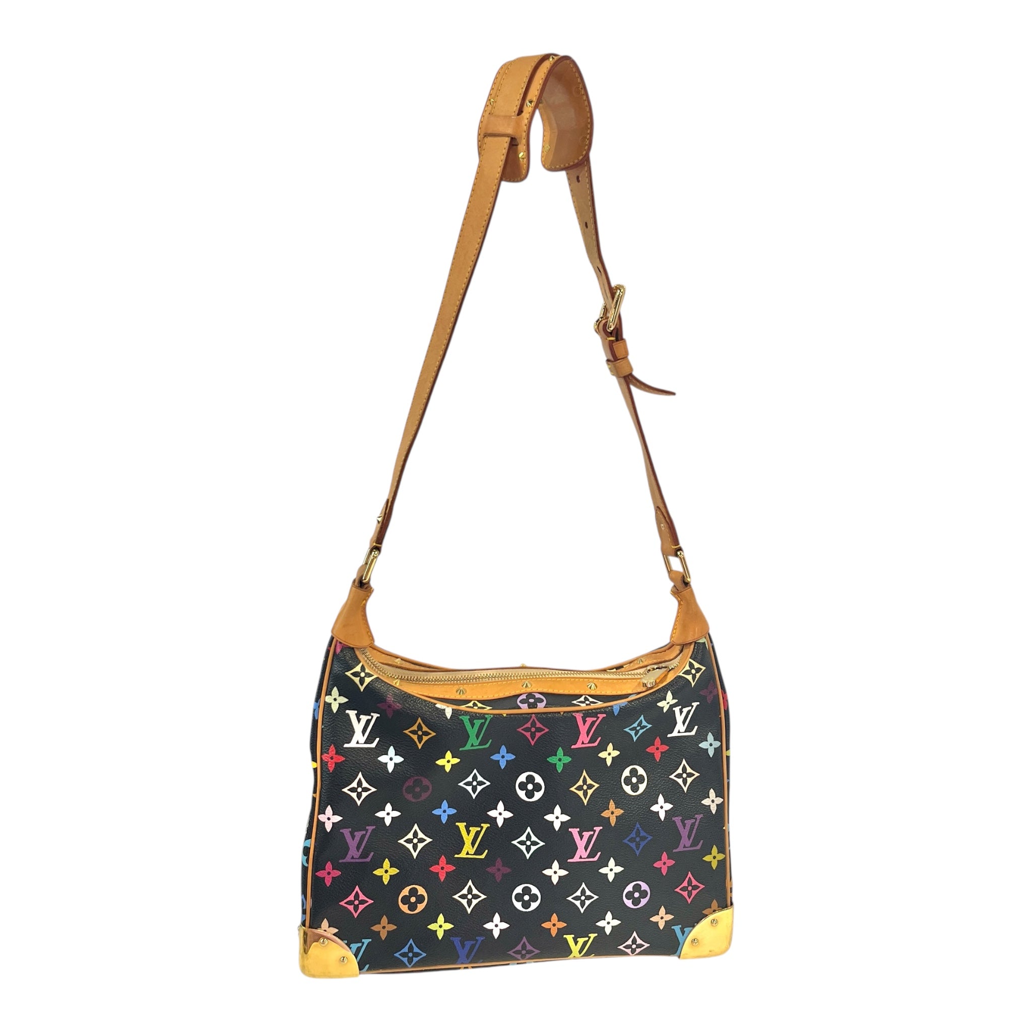LOUIS VUITTON/Hand Bag/Monogram/BLK/MURAKAMI BOULOGNE MULTICOLOR view 2