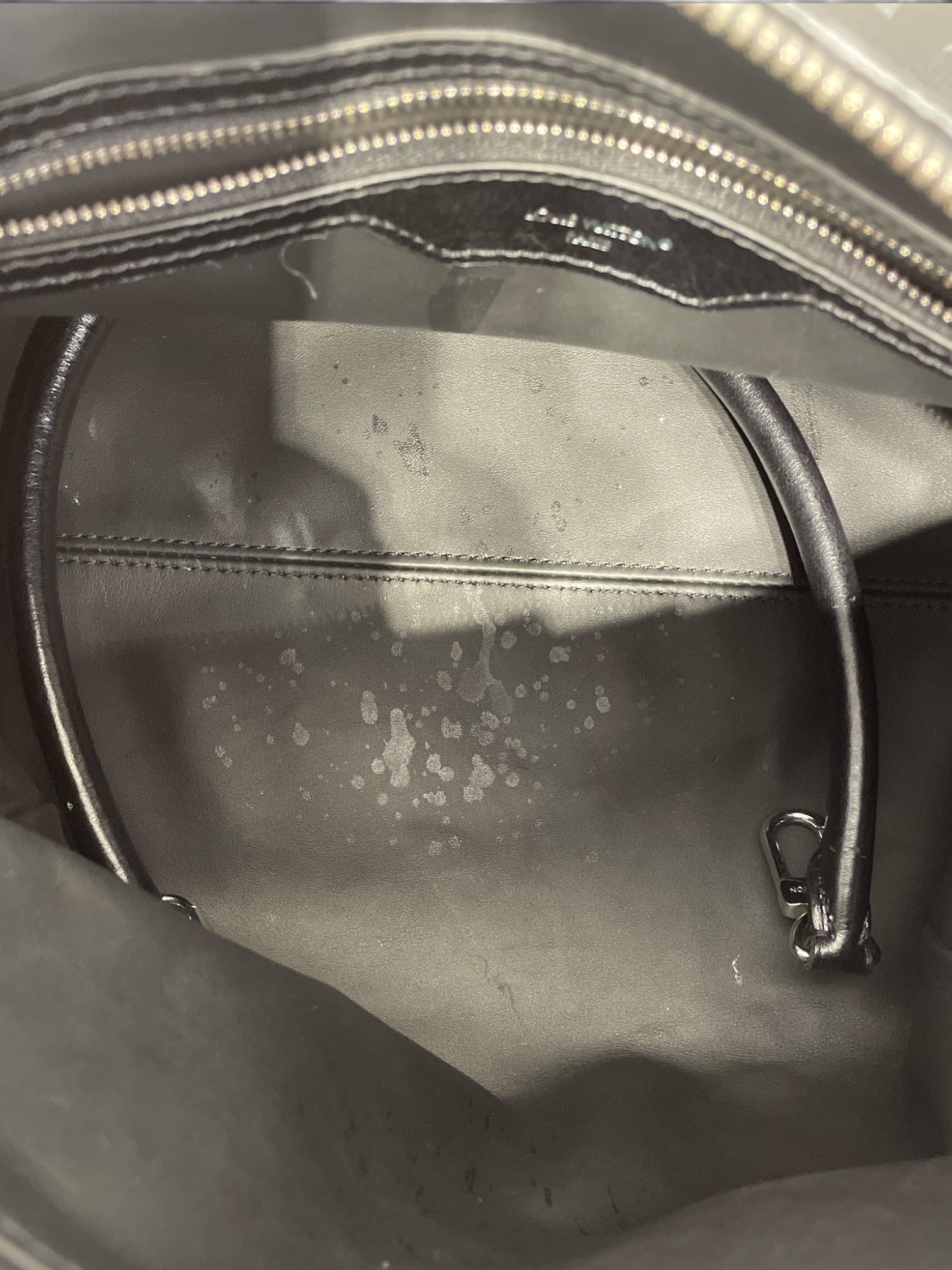 LOUIS VUITTON/Hand Bag/Monogram/Leather/BLK/SPEEDY SOFT 30 view 4