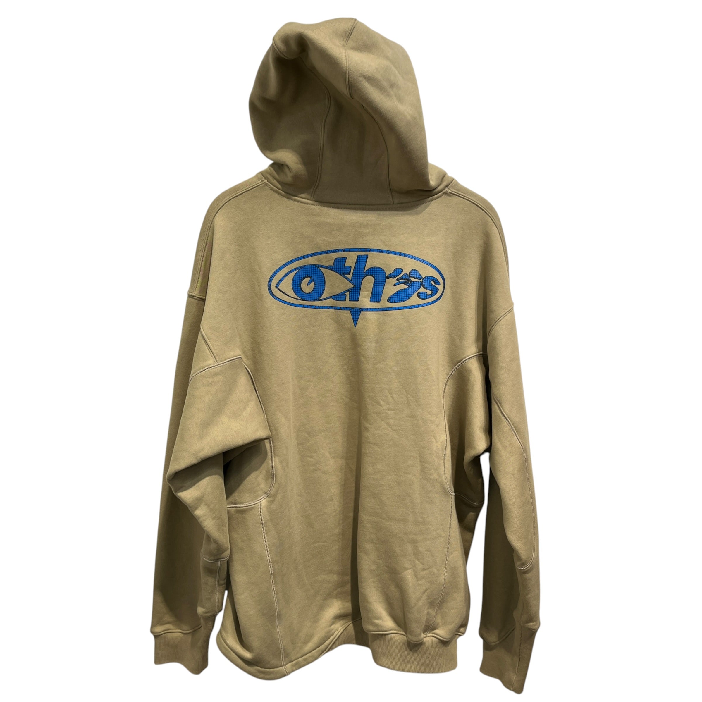 OFF-WHITE/NIKE/Hoodie/M/Cotton/BEG/Blue "AIR" Logo view 2