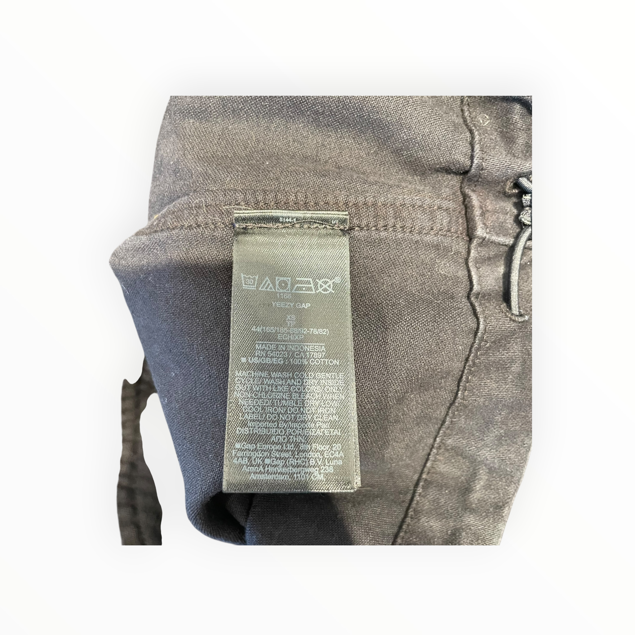 YEEZY GAP ENGINEERED BY BALENCIAGA/Hoodie/XS/Cotton/BLK/SATEEN ANORAK HOODIE view 4