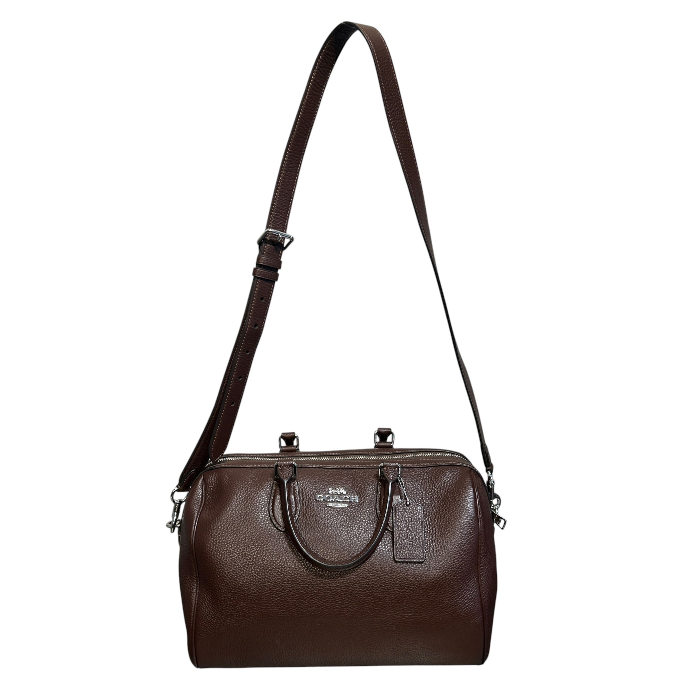 COACH/Hand Bag/Leather/BRW/ROWAN SATCHEL BAG view 1