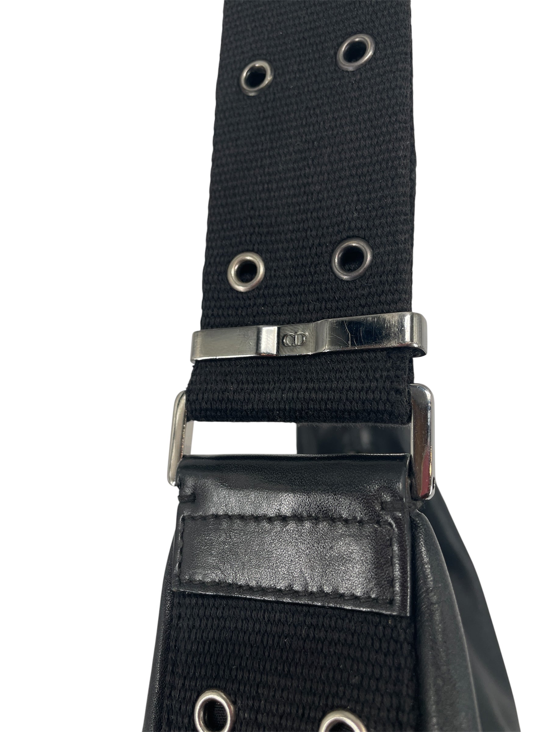 Christian Dior/Cross Body Bag/Leather/BLK/STREET CHIC HOBO BAG view 7