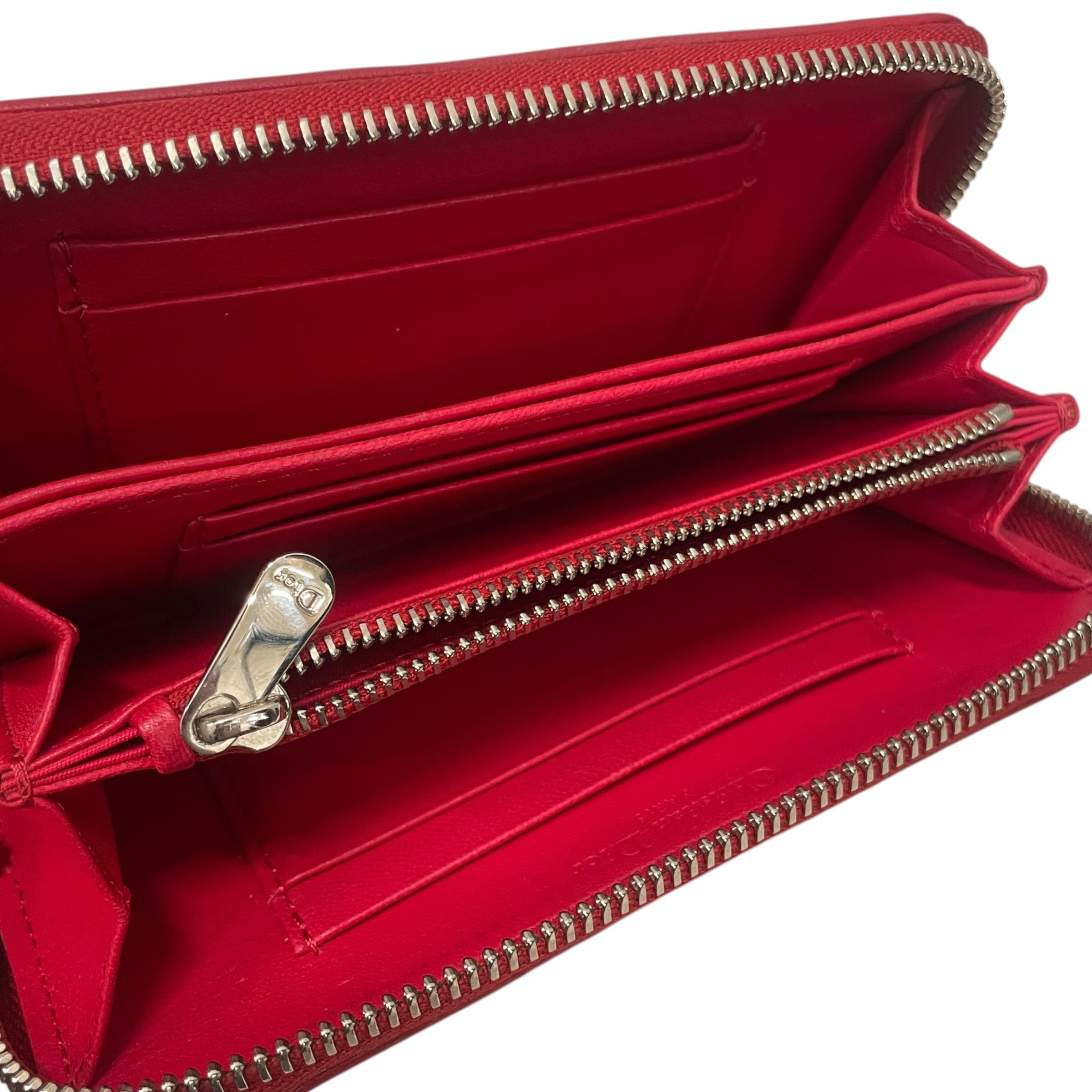 Christian Dior/Long Wallet/Leather/BLK/L's/CANNAGE CONTINENTAL view 4