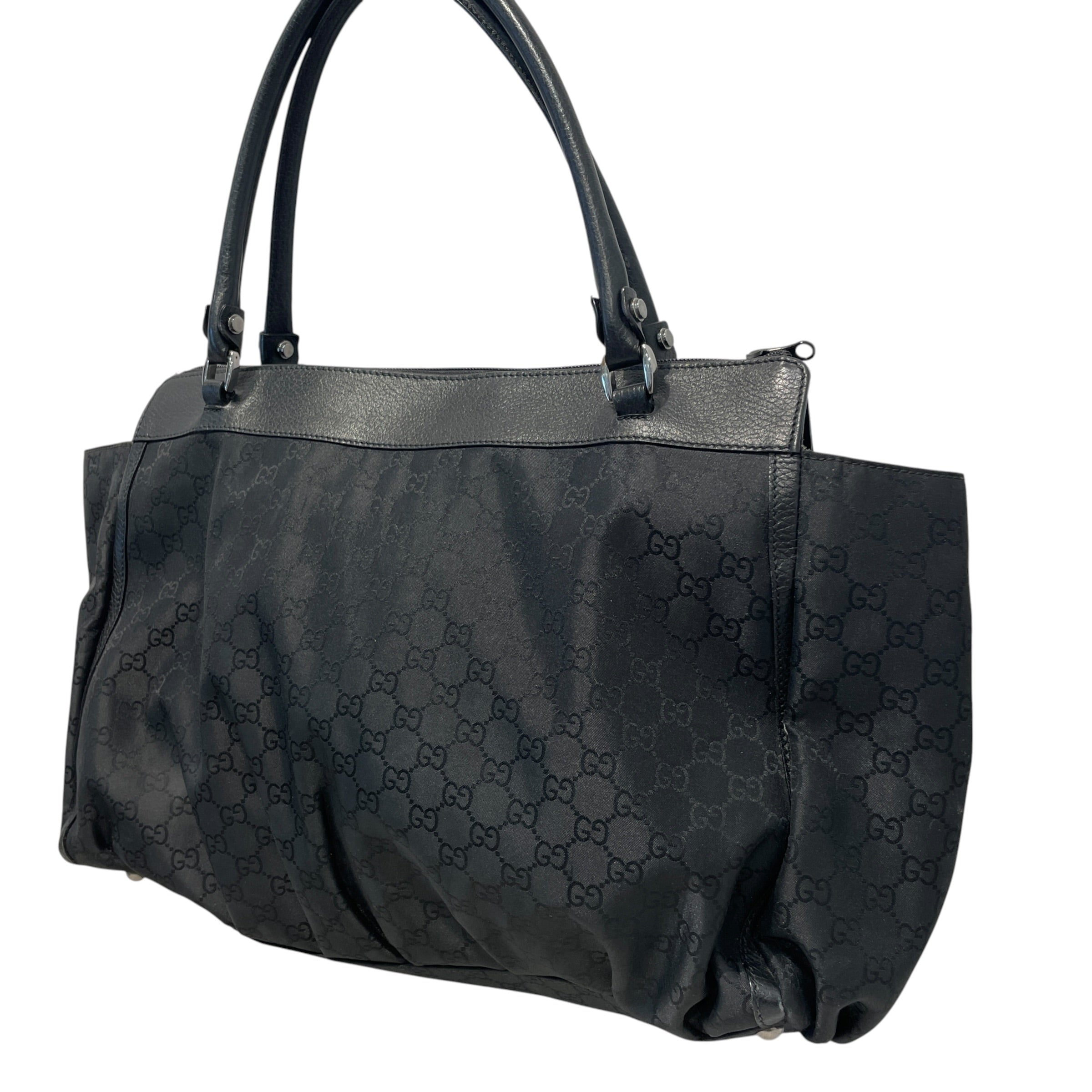 GUCCI/Hand Bag/Monogram/Nylon/BLK/Large Abby Bag view 4