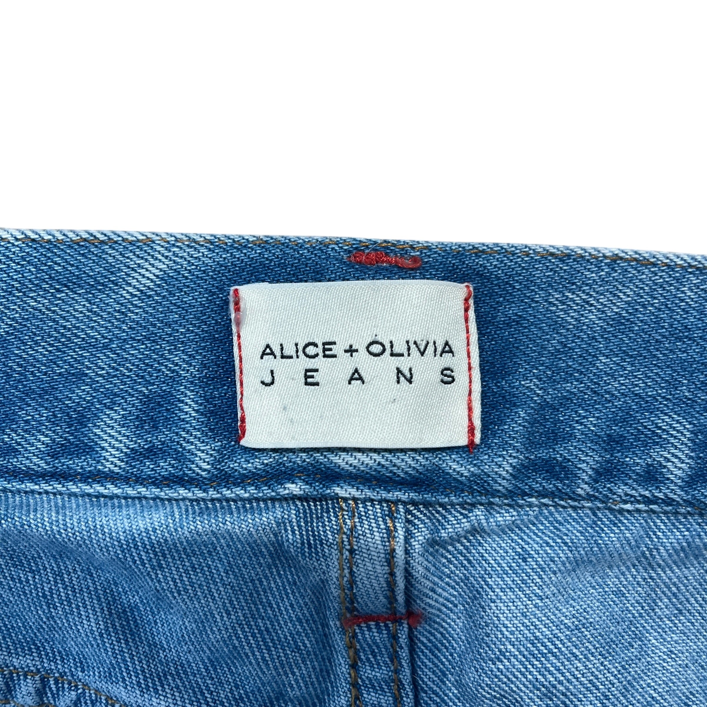 alice+olivia/Straight Pants/24/Denim/IDG/ view 3